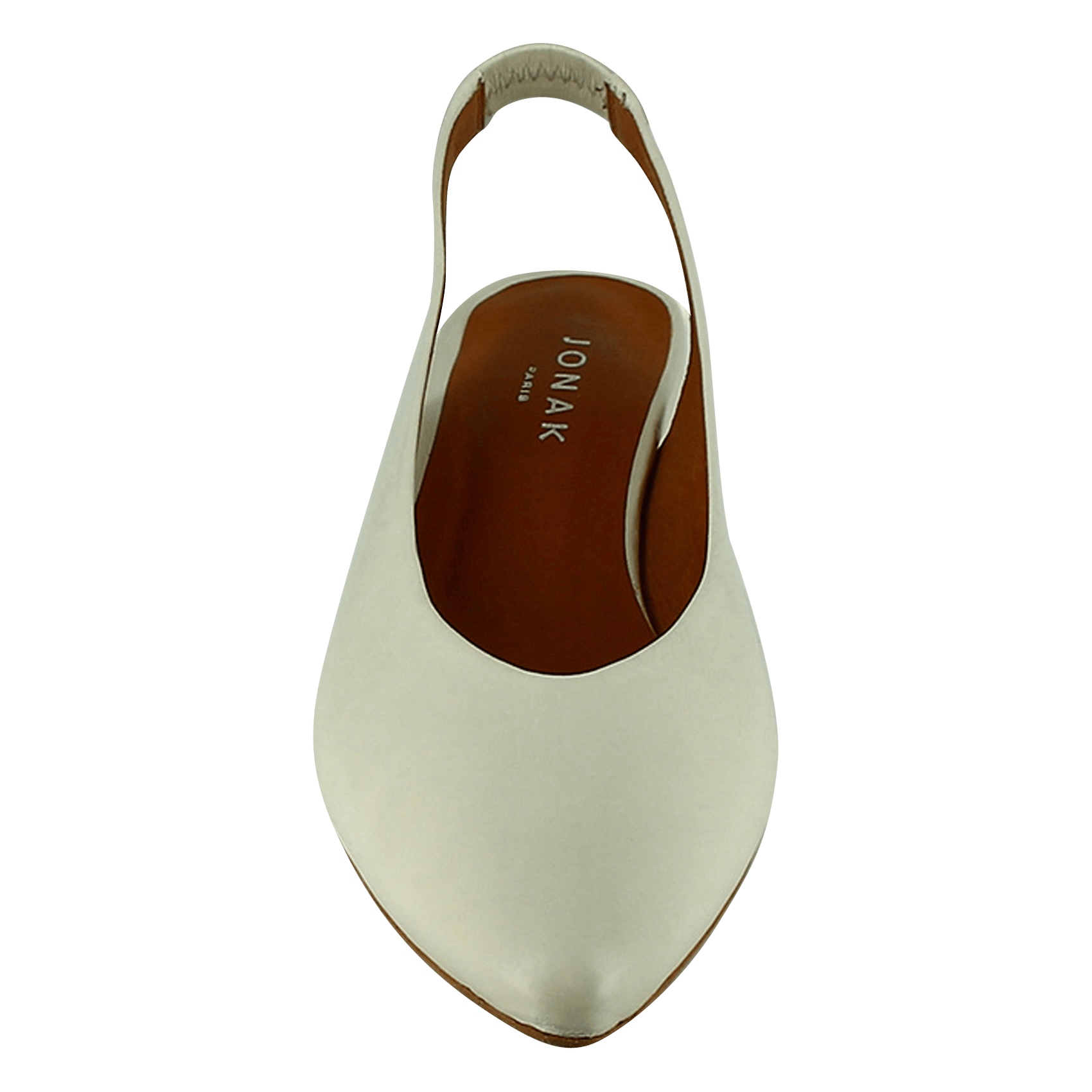 Sandales à talon en cuir vince JONAK Blanc