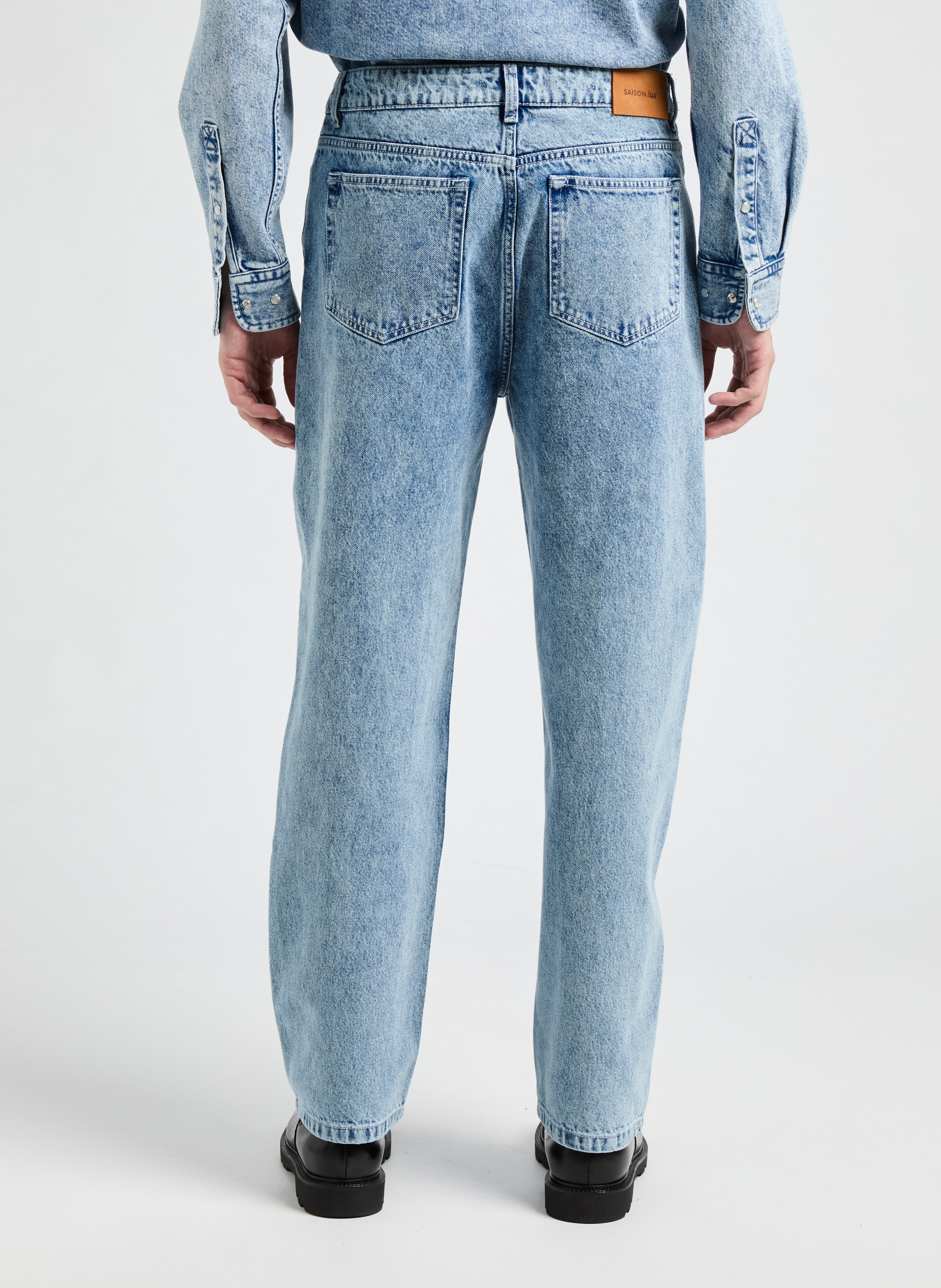 Straight cotton jeans SAISON 1865 Blue