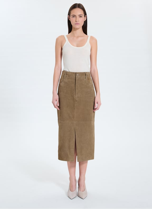 Jupe kaki crayon - jayne Kaki by ZAPA ZAPA Jupe kaki crayon - jayne Kaki
