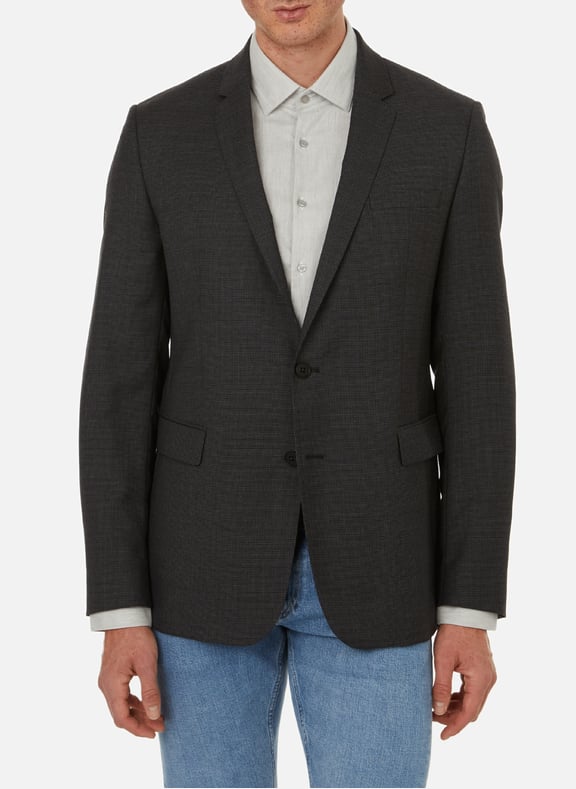 Check blazer Grey by SAISON 1865 SAISON 1865 Check blazer Grey
