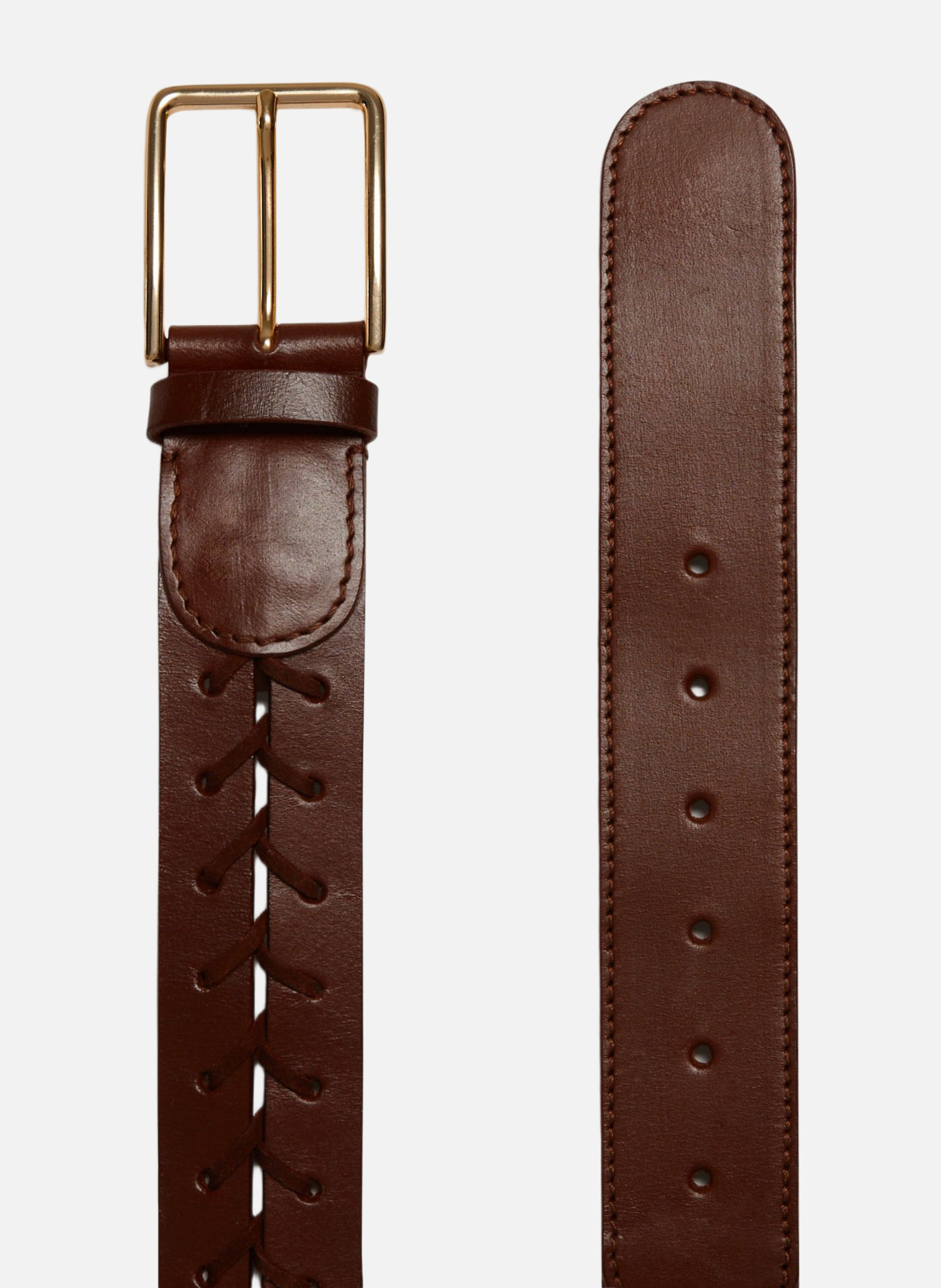 Ceinture noire 40mm VANESSA BRUNO Marron