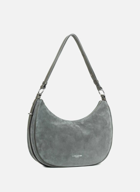 Large shoulder bag - Suède | Grey by LANCASTER Large shoulder bag - Suède Grey