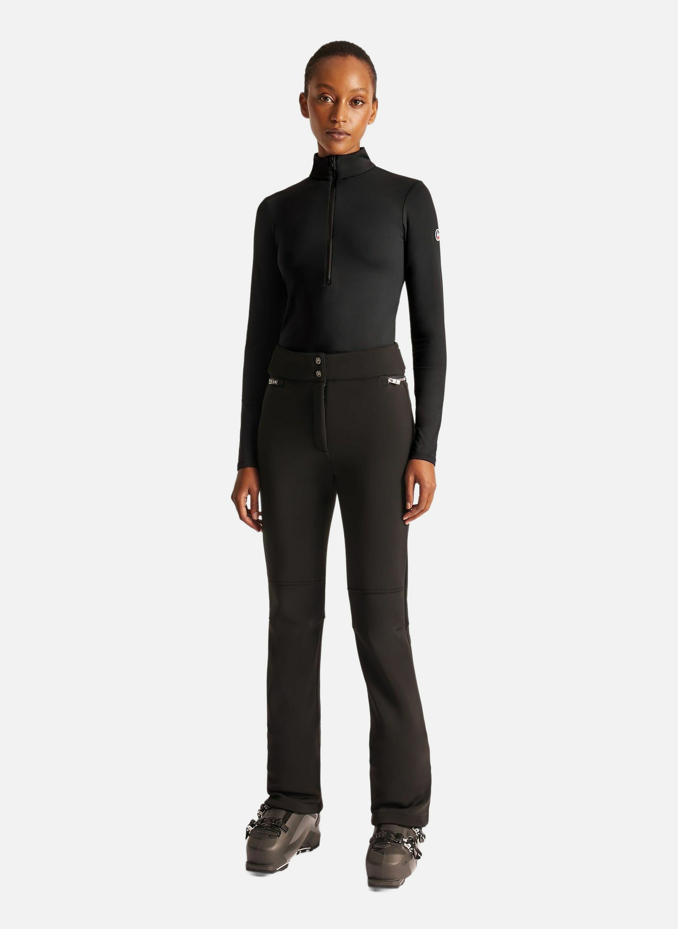 Sous pull gemini col montant coupe ajustée FUSALP Noir