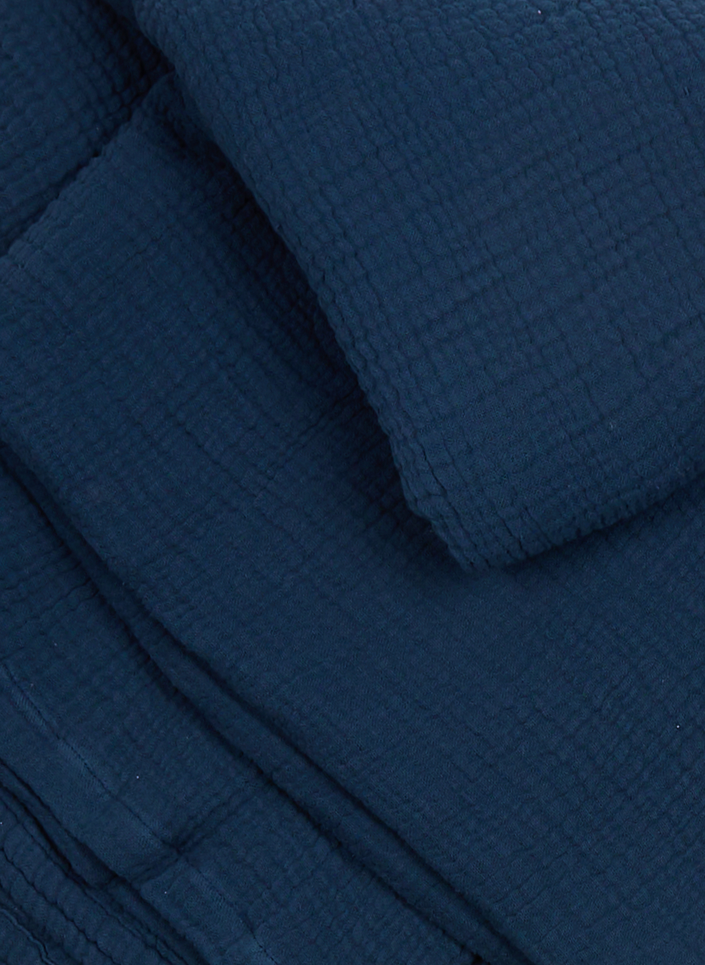 Couvre-lit en gaze de coton AU PRINTEMPS PARIS Bleu