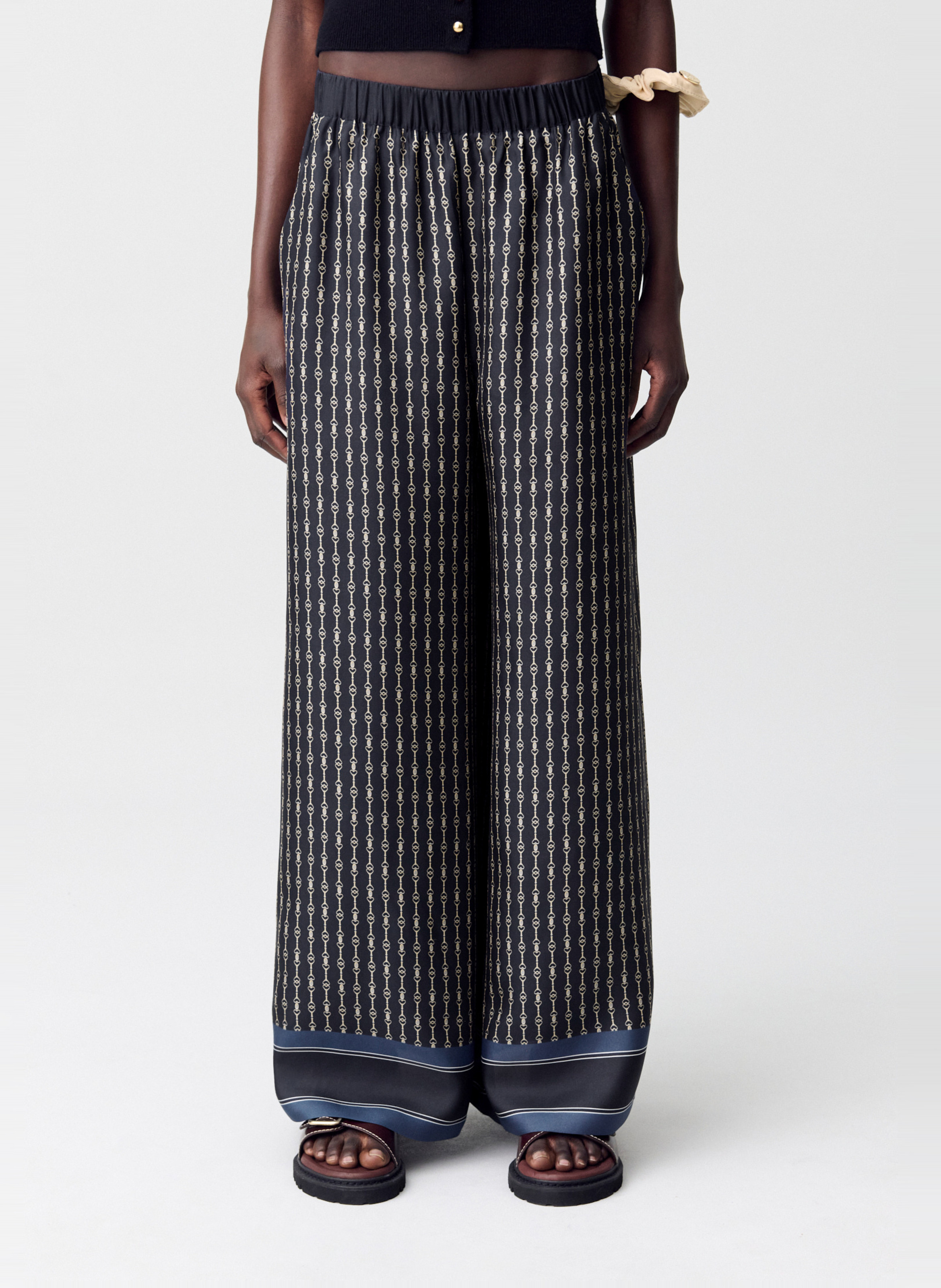 Pantalon large imprimé fluide pantina CLAUDIE PIERLOT Multicolore