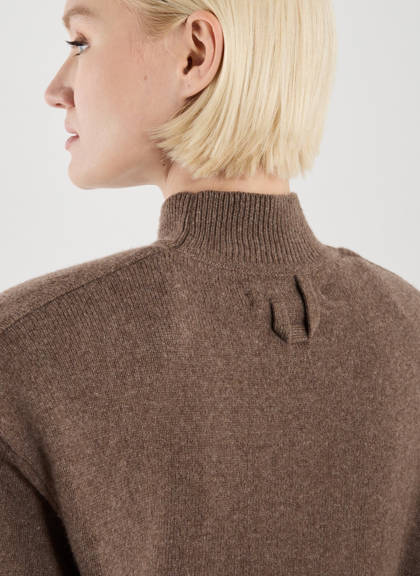 Pull sans manches en laine mélangé JACQUEMUS Marron