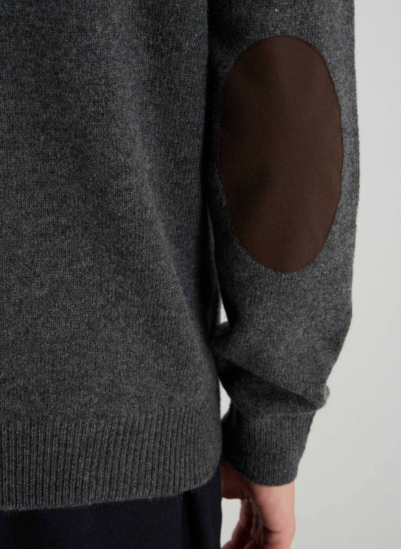 High collar sweatshirt in wool HACKETT Grey