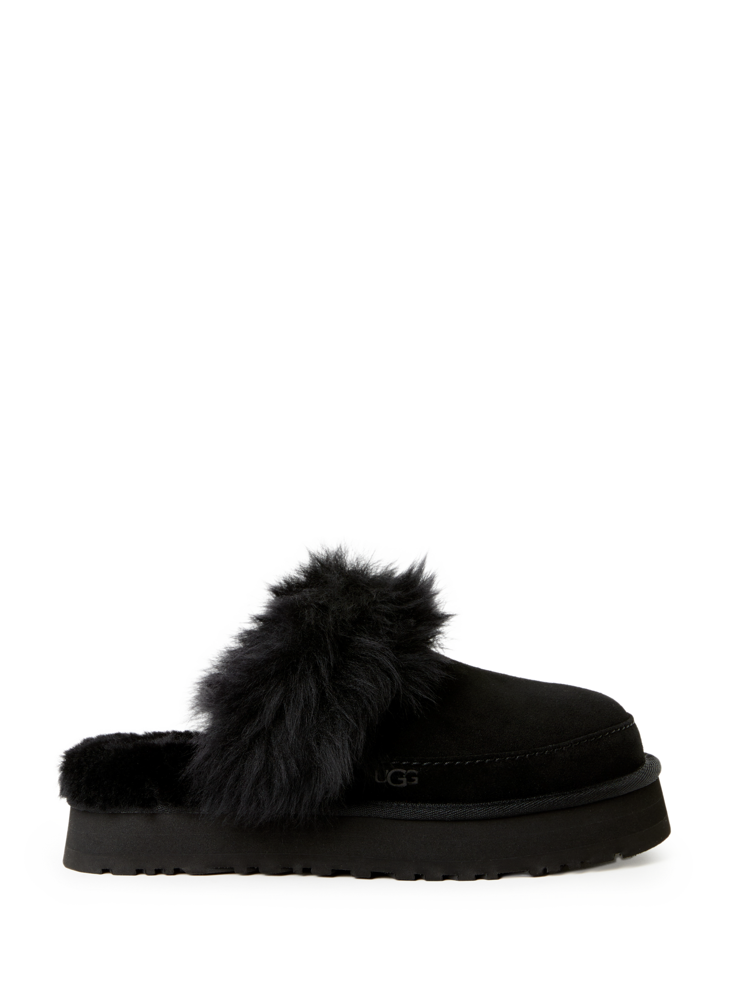 Mules à fourrure en cuir Noir by UGG UGG Mules à fourrure en cuir Noir