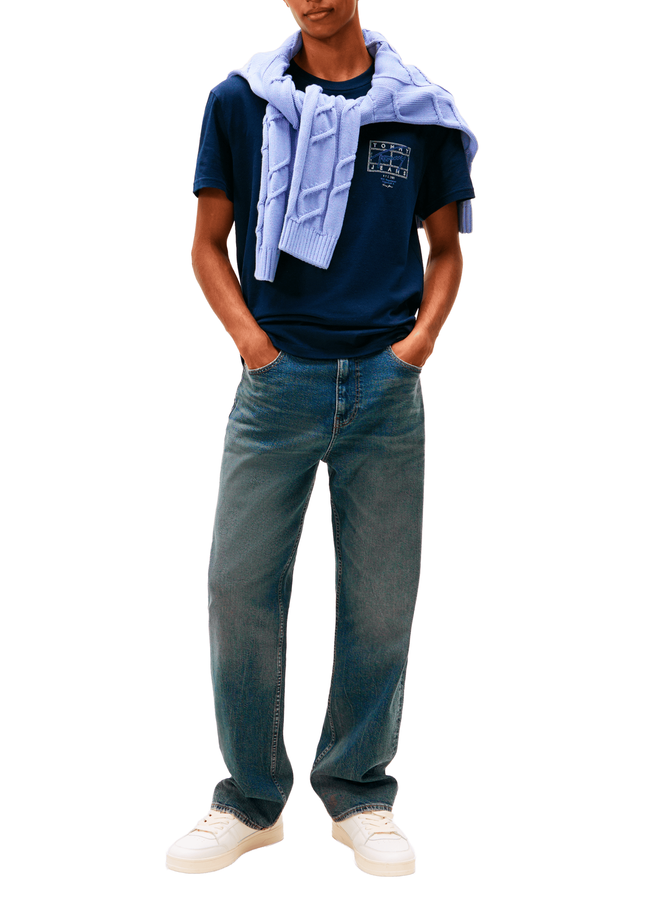 Short-Sleeve Cotton T-Shirt  TOMMY HILFIGER Blue