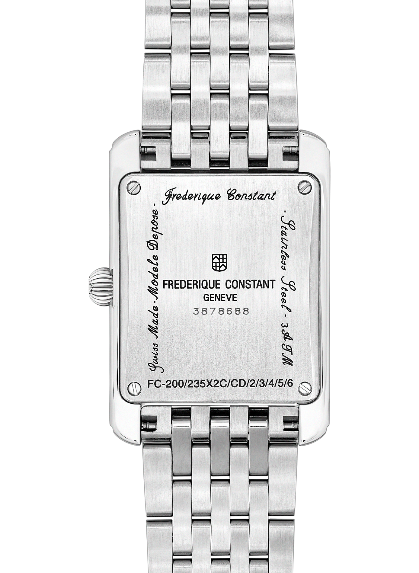 Montre quartz en acier FREDERIQUE CONSTANT Noir