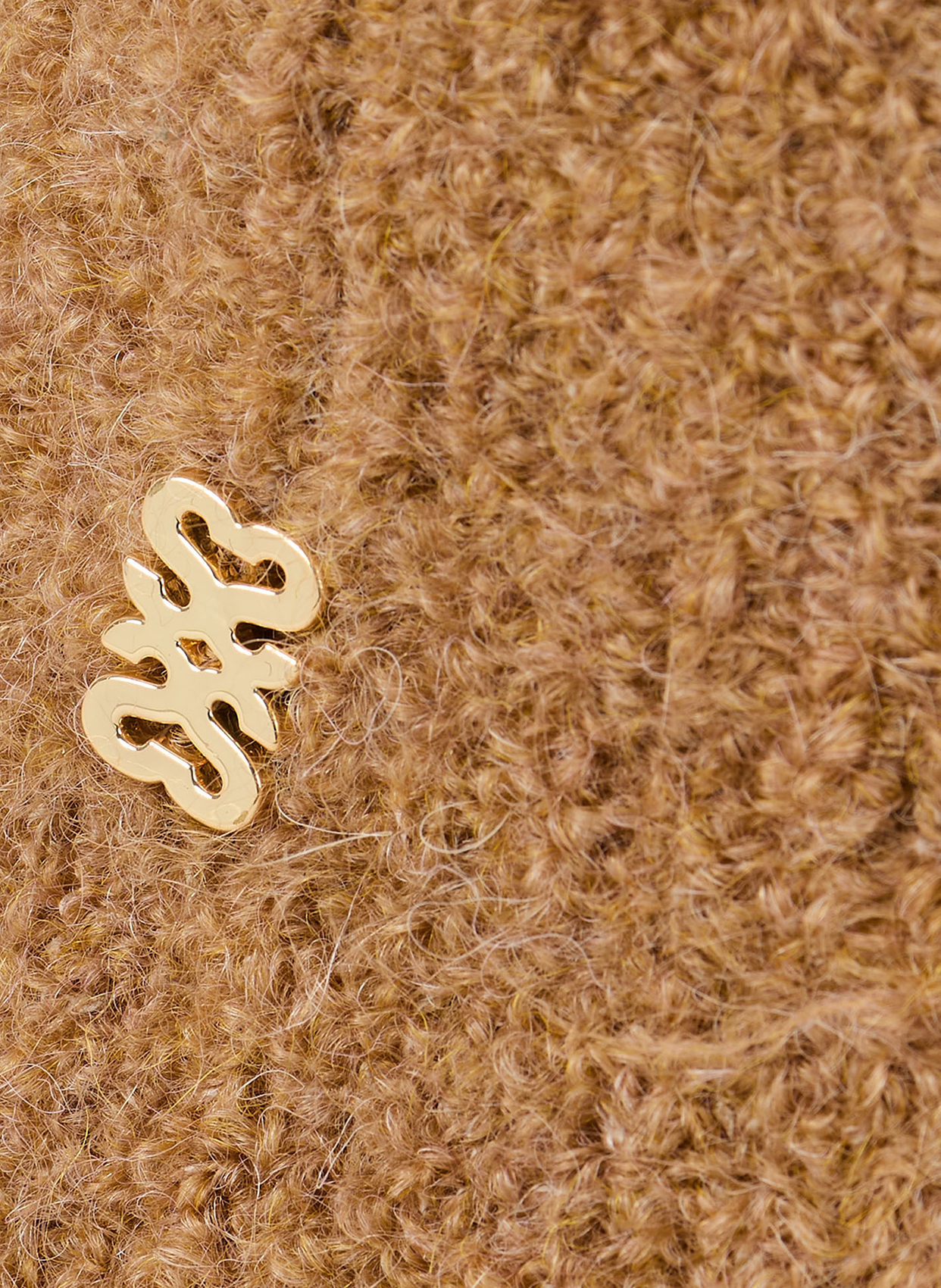 Bob en laine SANDRO Marron