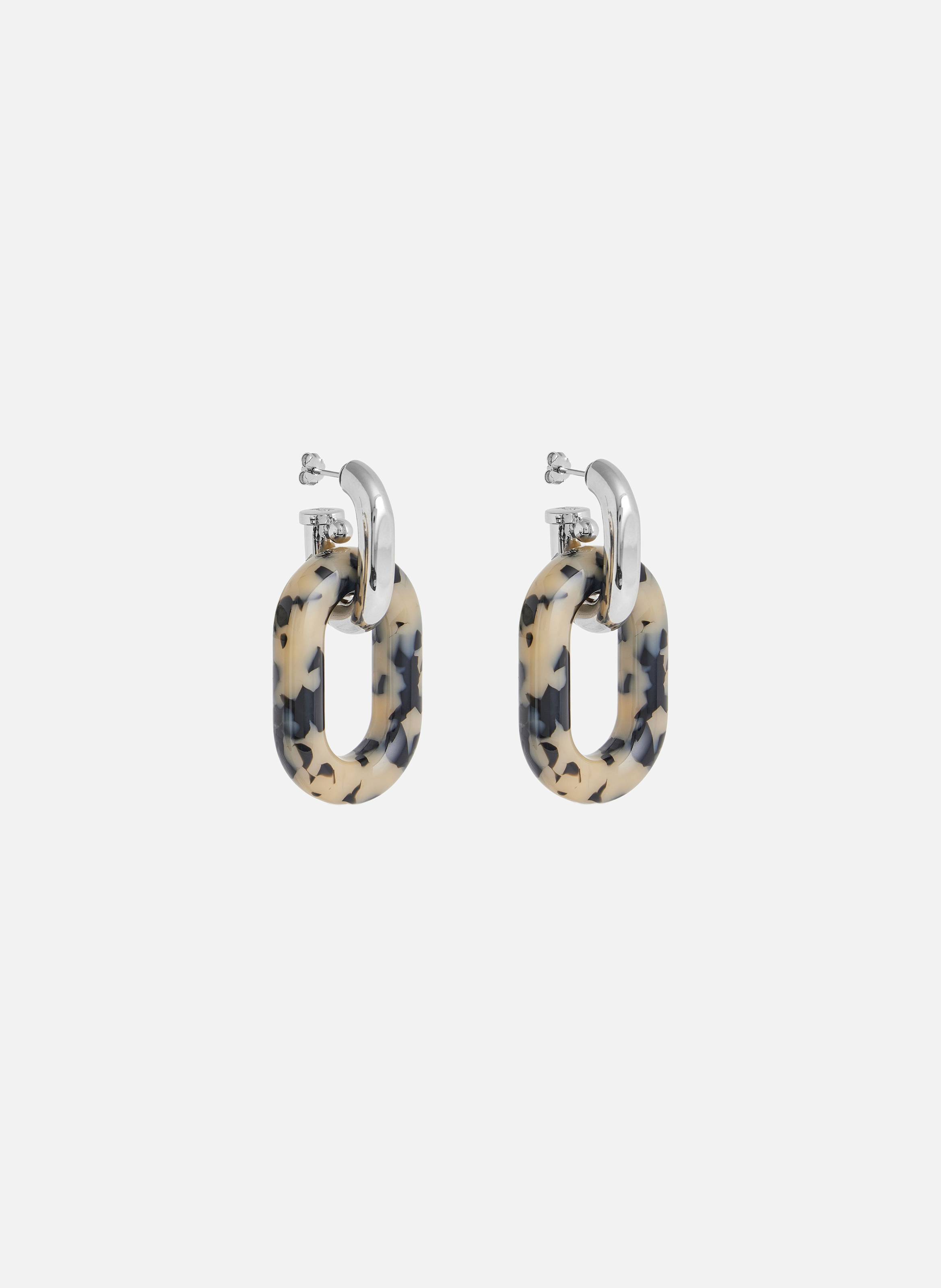 Boucles d’oreilles xl link RABANNE Argent