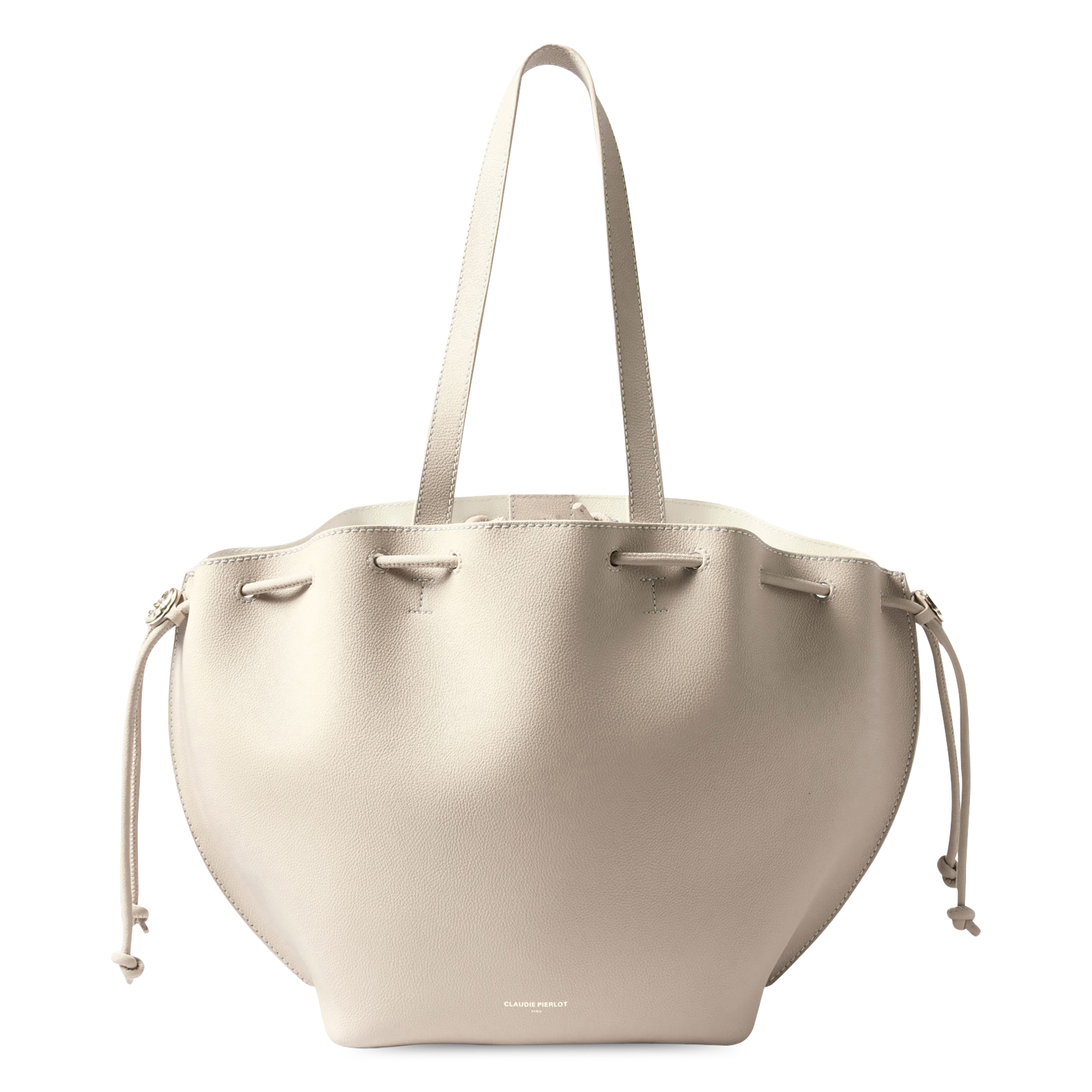 Cabas en cuir CLAUDIE PIERLOT Beige