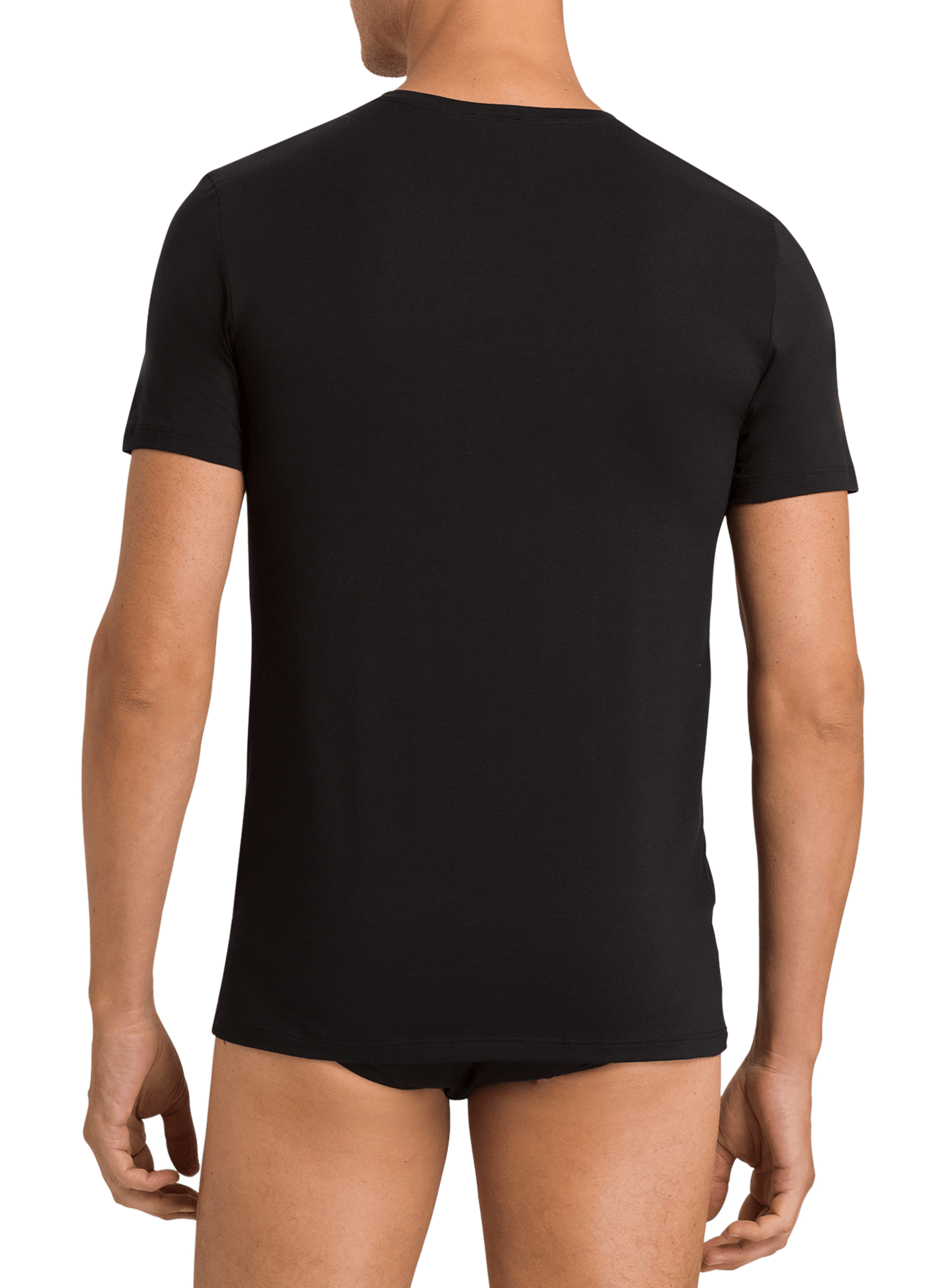 Cotton T-shirt HANRO Black