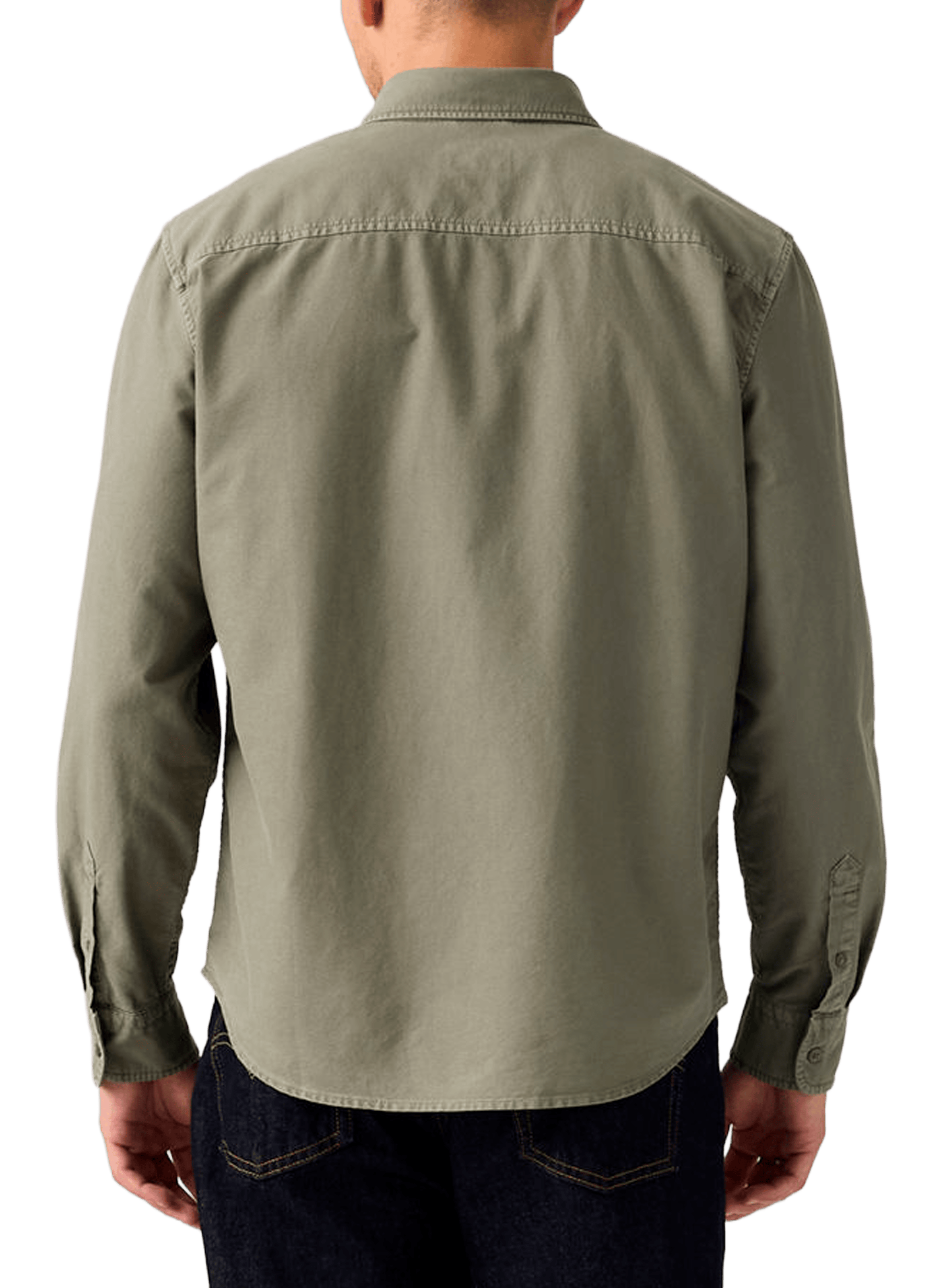 Chemise droite Authentic en coton LEVI'S Kaki