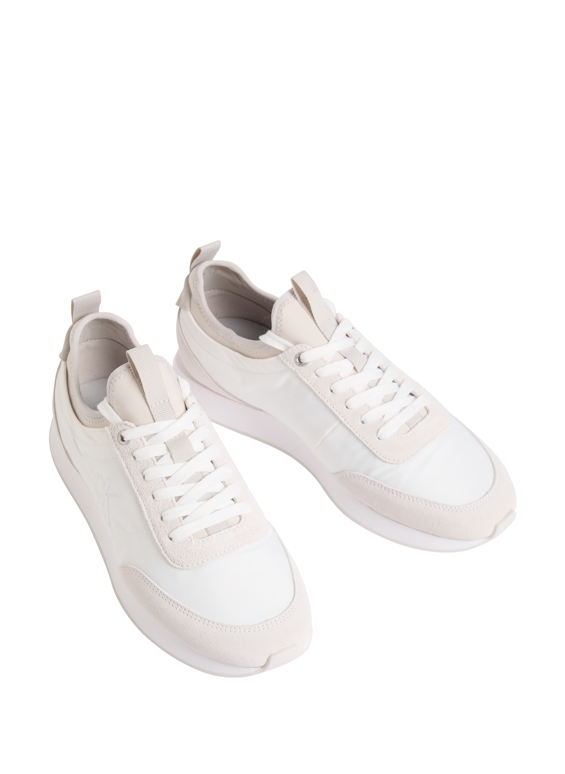 Two-tone logo sneakers CALVIN KLEIN White