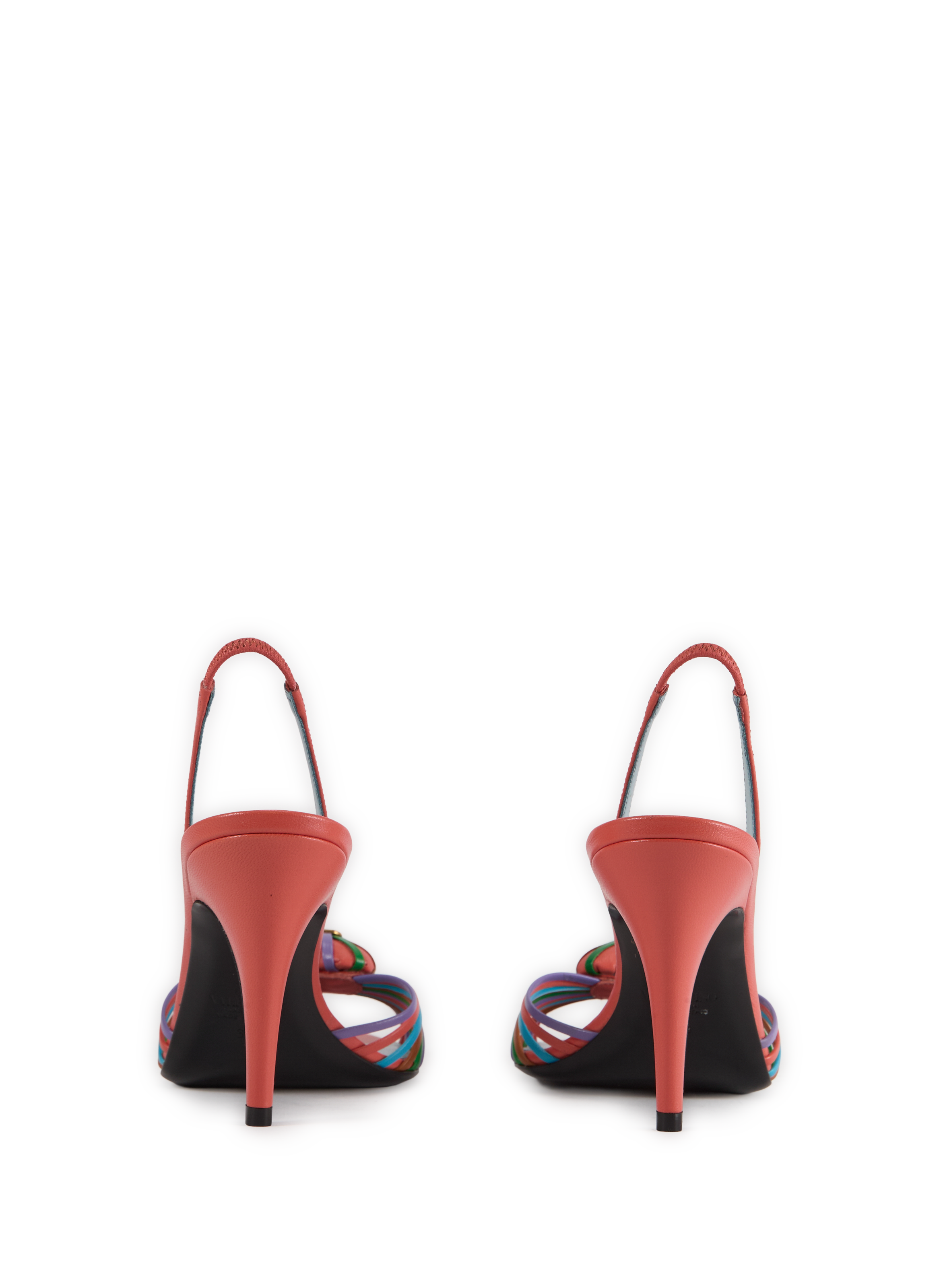 Goat leather high-heeled sandals VALENTINO Multicolour