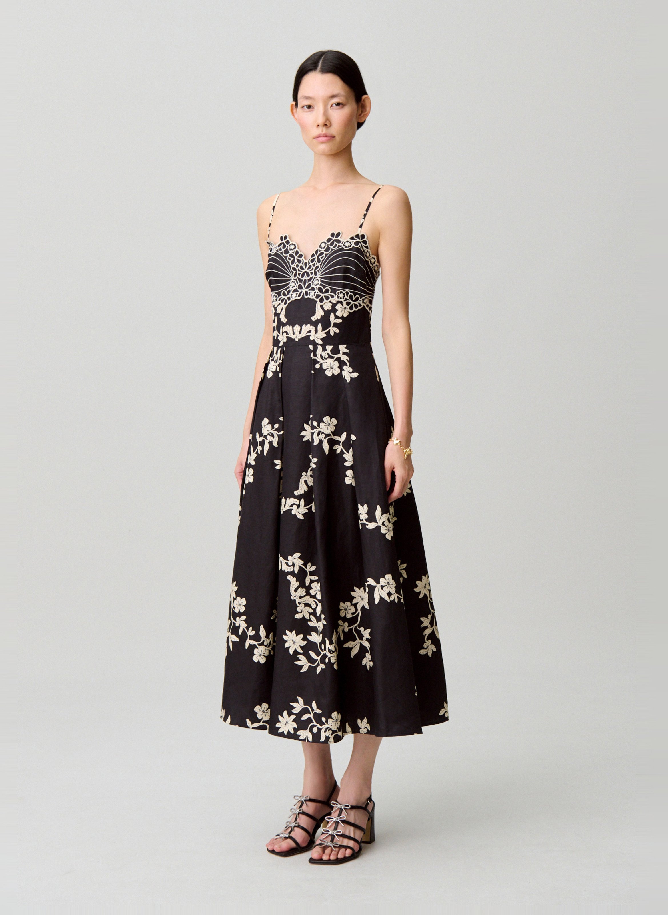 Robe midi imprimée CLAUDIE PIERLOT Multicolore