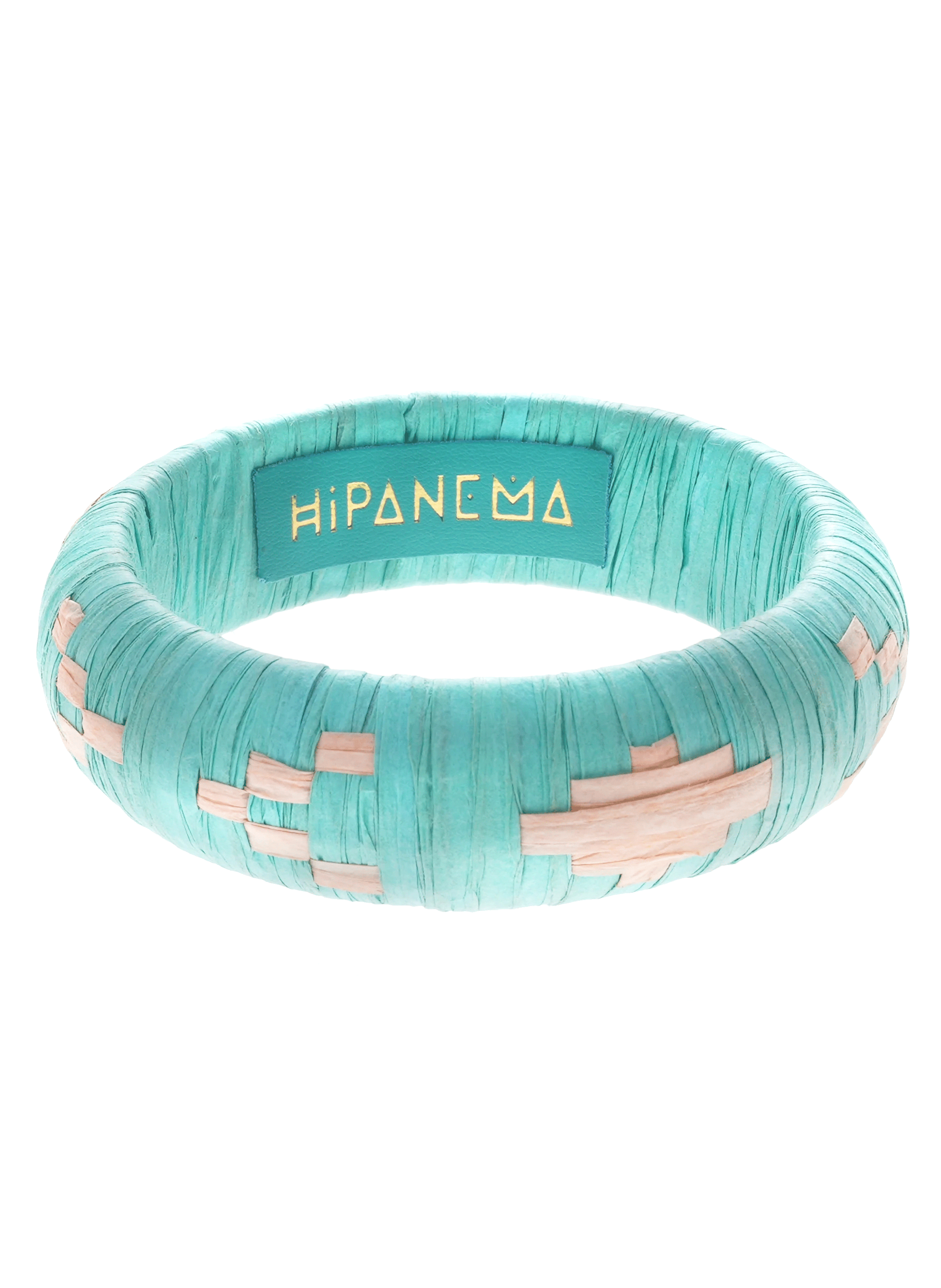 Bracelet jonc en tissu imanie HIPANEMA Bleu