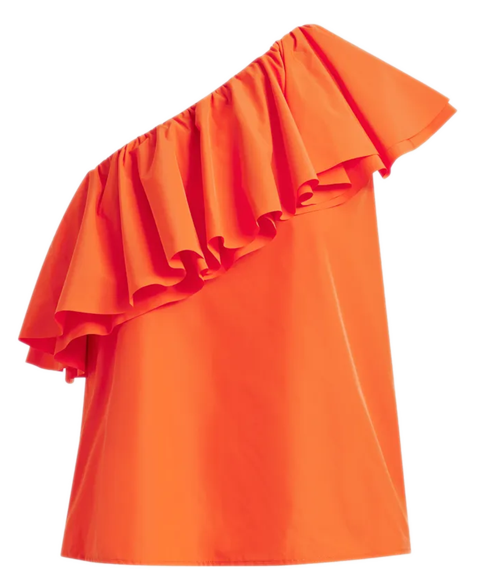 Top asymétrique imprimé jillian ESSENTIEL ANTWERP Orange
