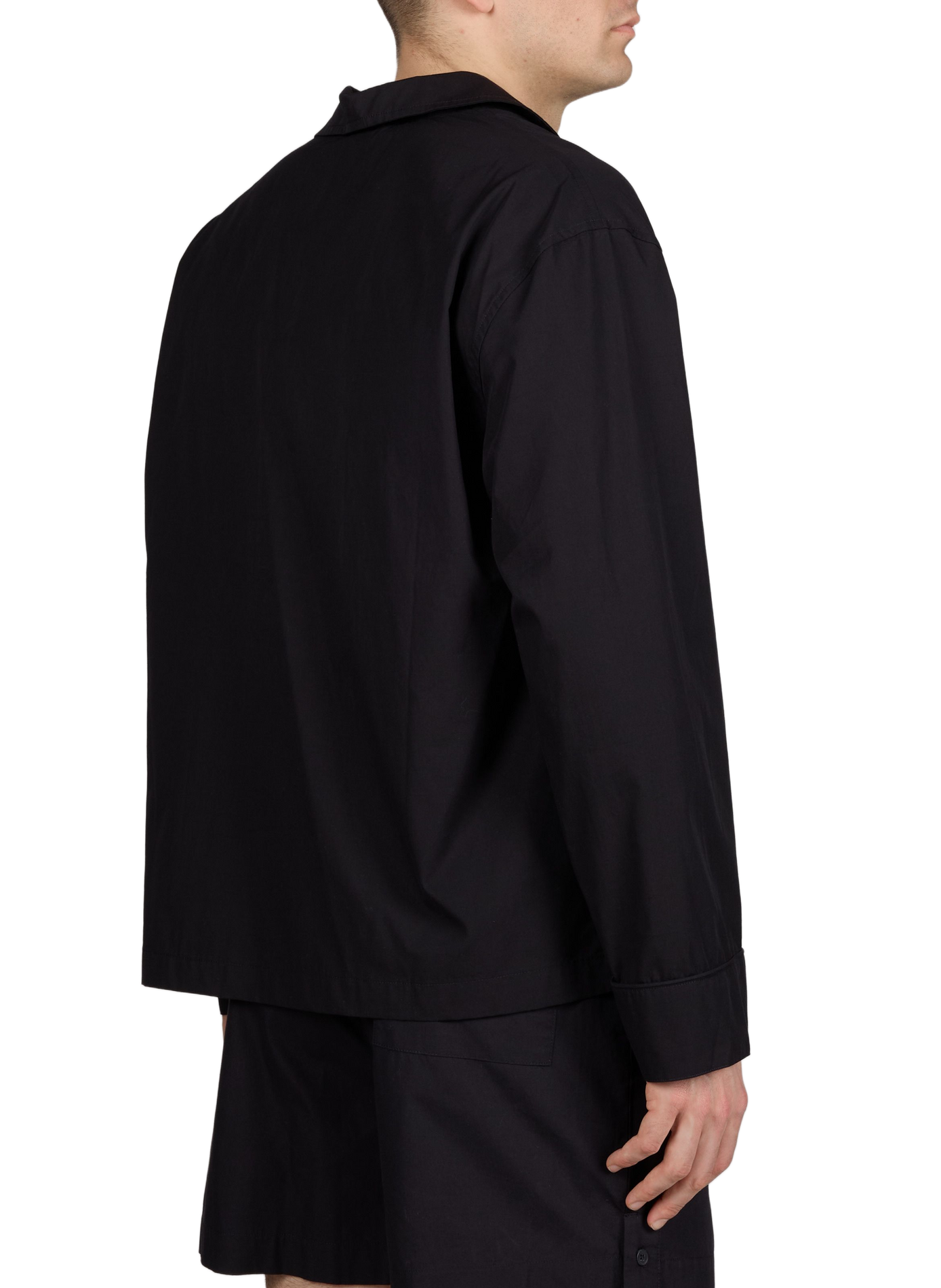 Chemise unie en coton ENTIRE STUDIOS Noir