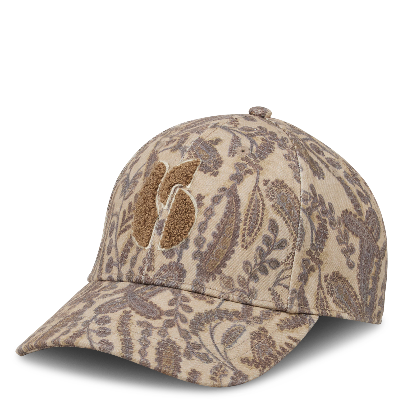 Casquette imprimée à logo bouclé hari BA&SH Beige