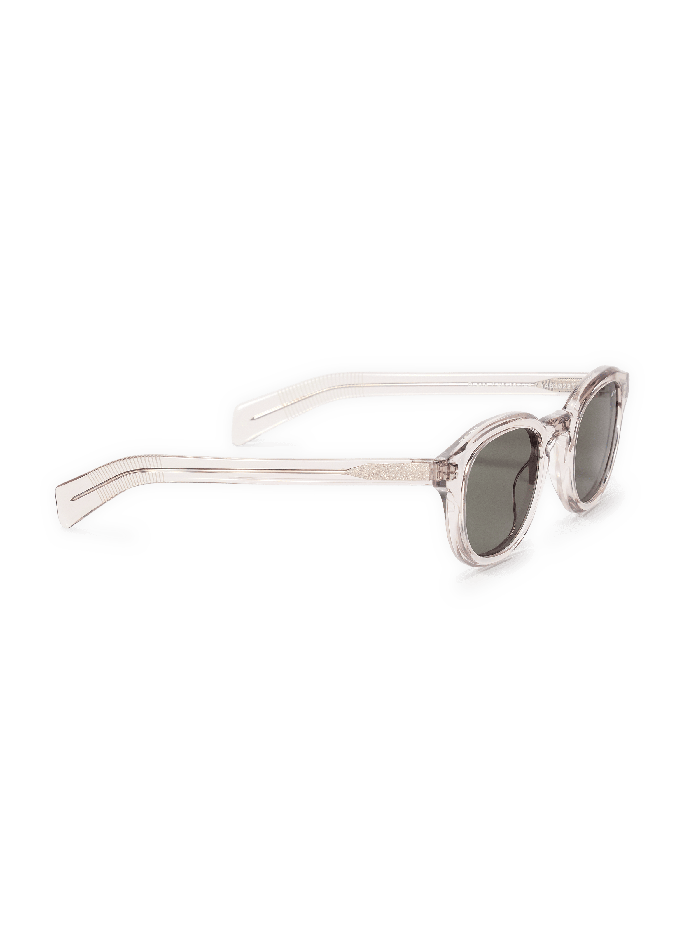 Lunettes de soleil rondes en acétate AY STUDIOS Beige