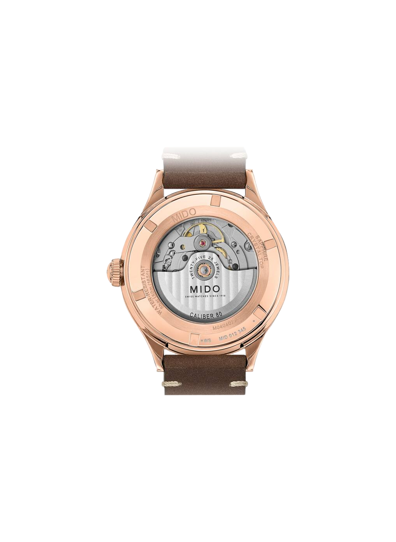 Montre Multifort Patrimony en acier inoxydable MIDO Noir