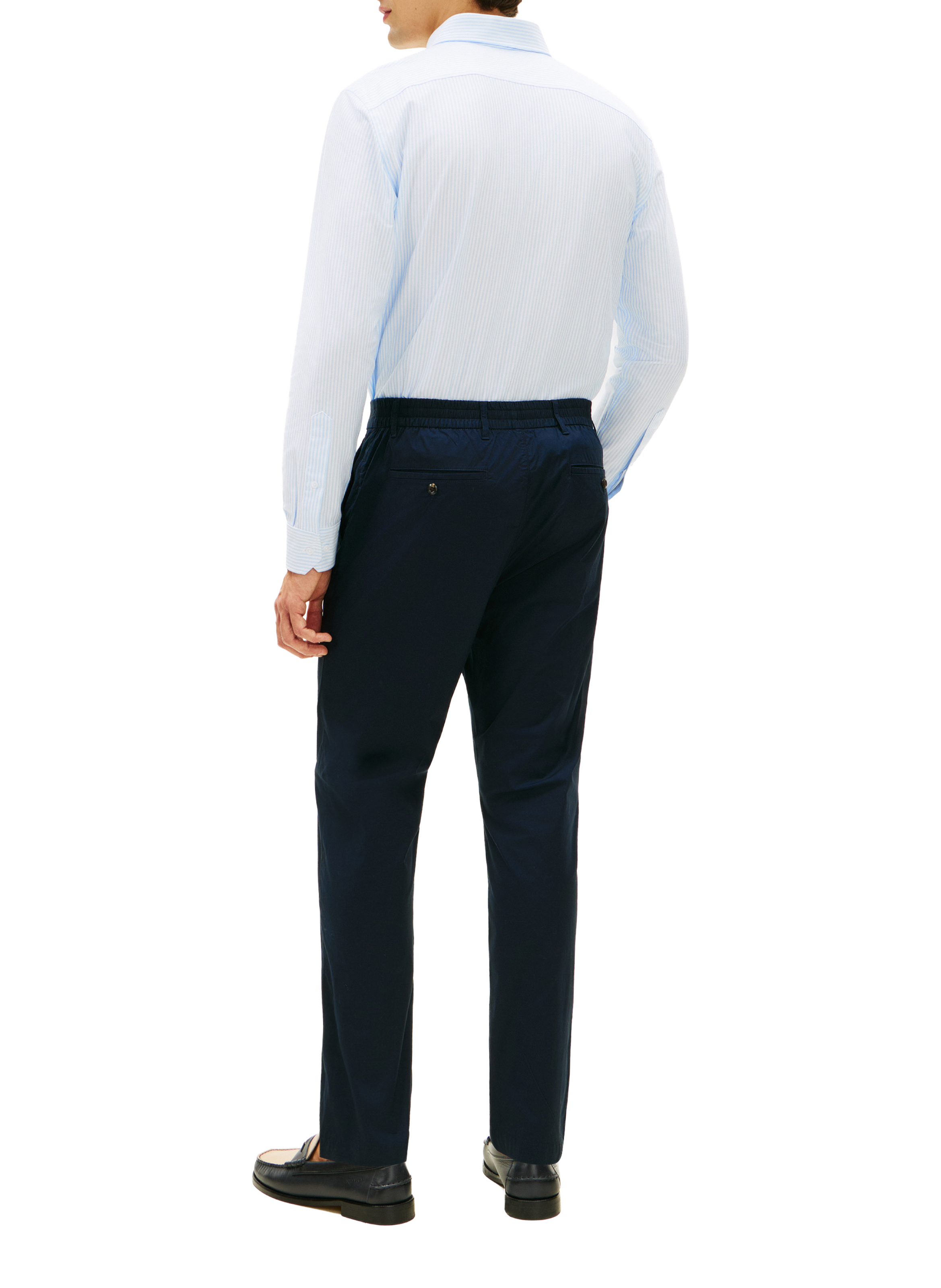 Pantalon chino Harlem en coton mélangé TOMMY HILFIGER Bleu