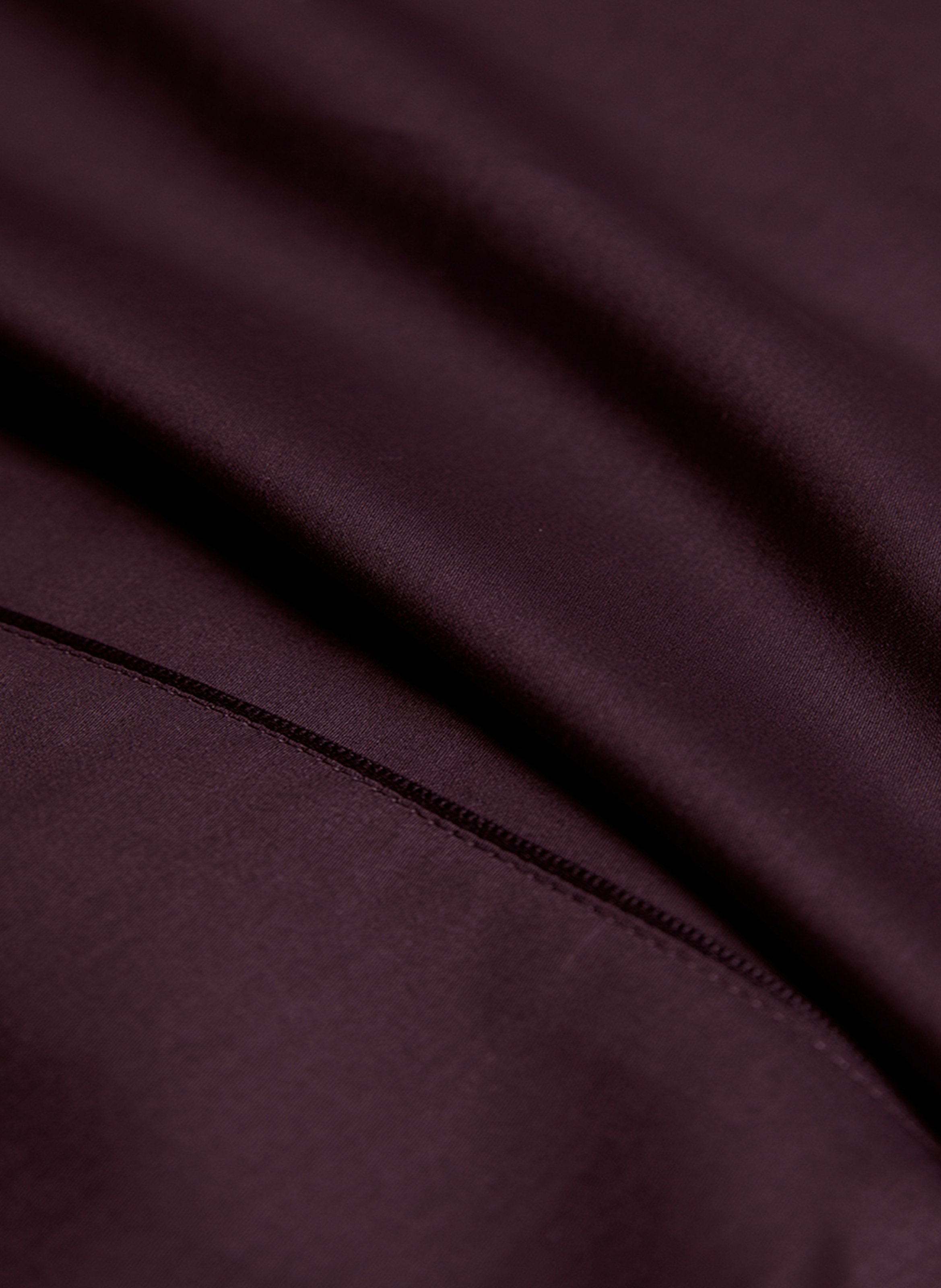 Taie d'oreiller unie en satin de coton bio, teophile ALEXANDRE TURPAULT Violet