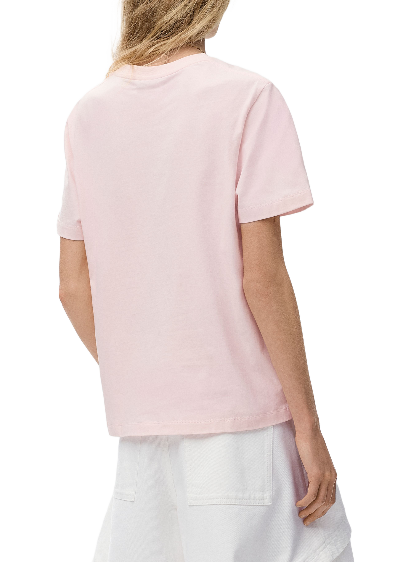 Classic embroidered cotton t-shirt LOEWE Pink
