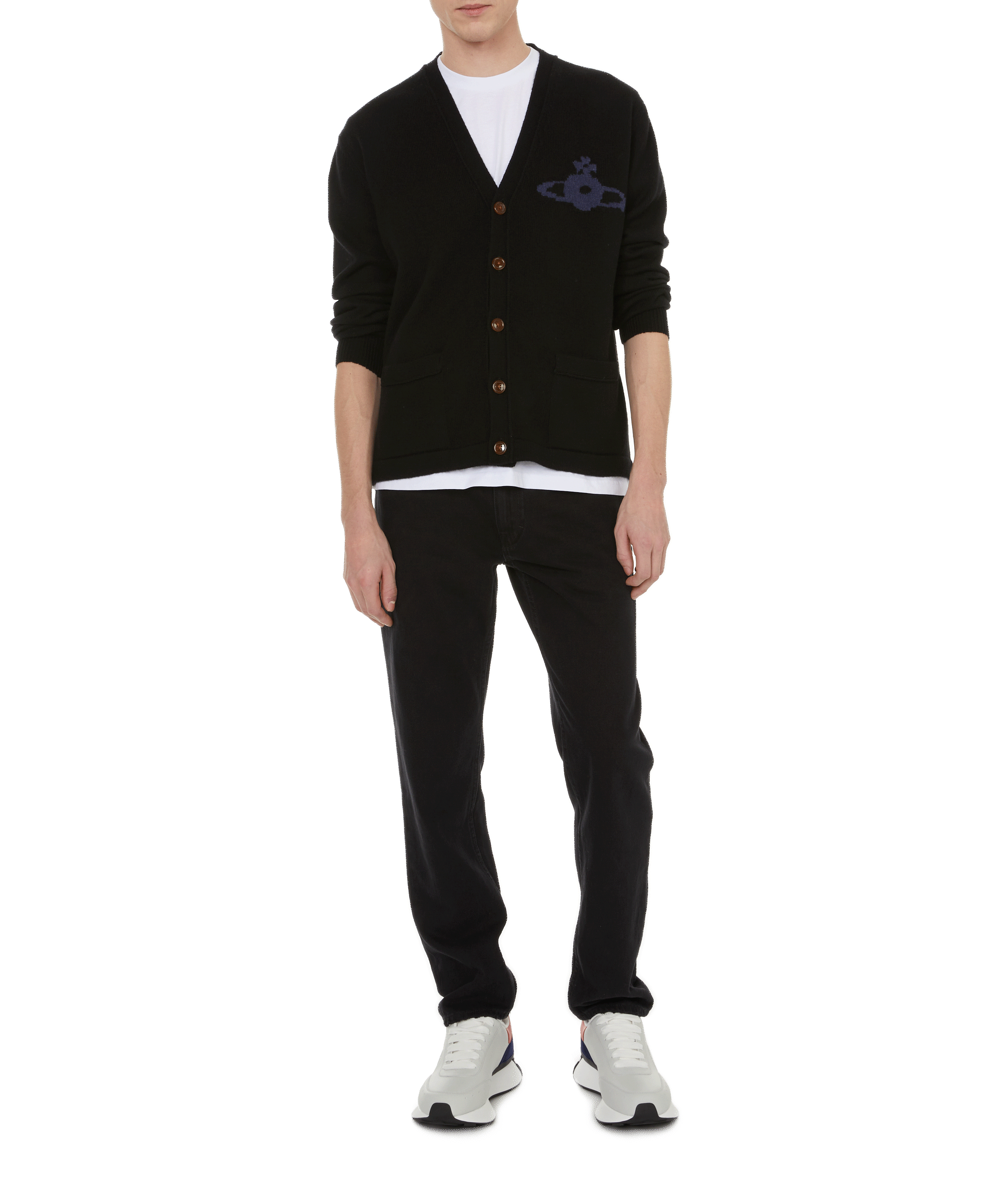 Wool and cashmere cardigan  VIVIENNE WESTWOOD Black