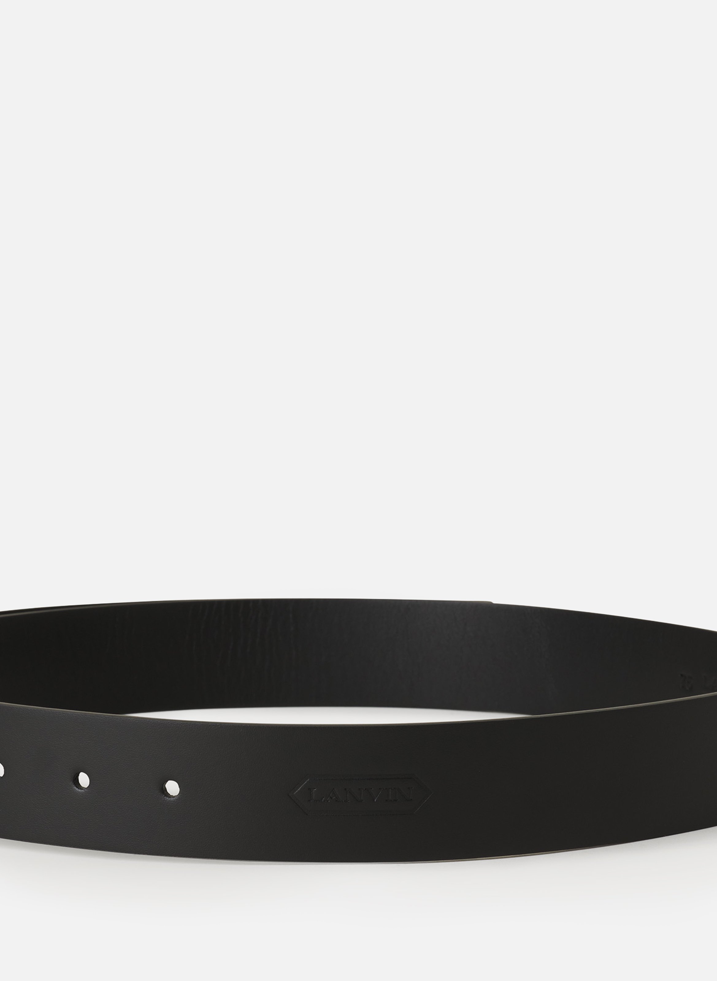 Ceinture compagnon en cuir LANVIN Noir