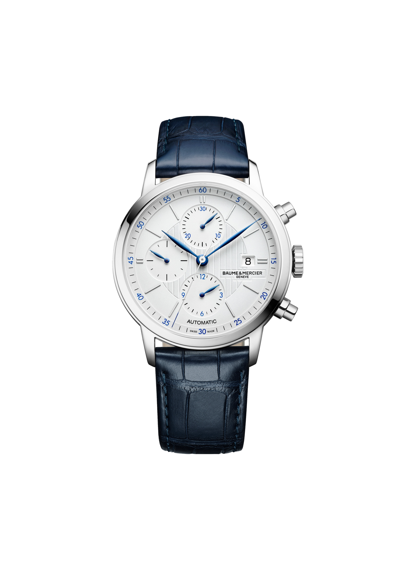 Montre automatique Classima en cuir BAUME & MERCIER Argent