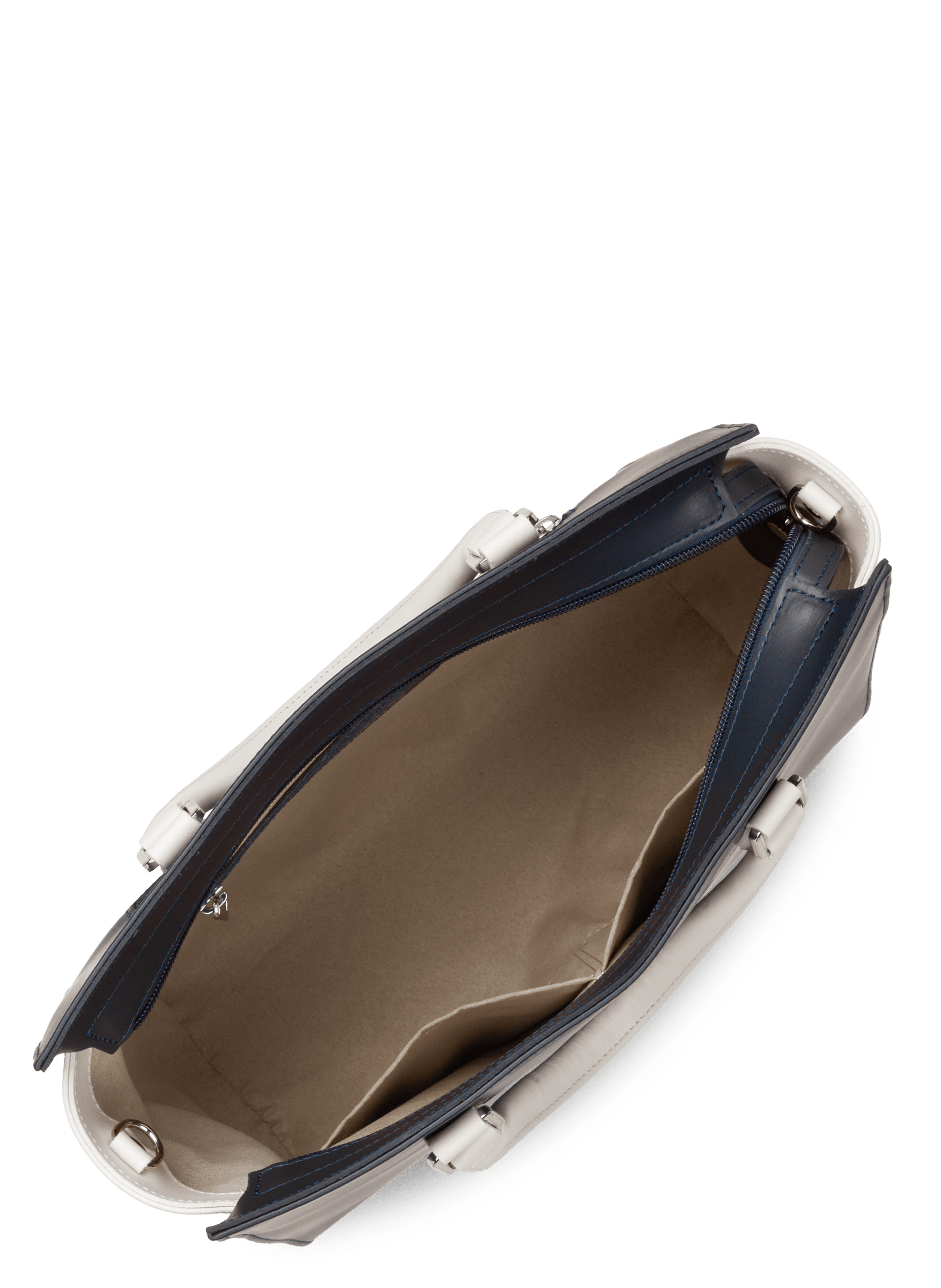 Grand sac cabas main - smooth LANCASTER Bleu