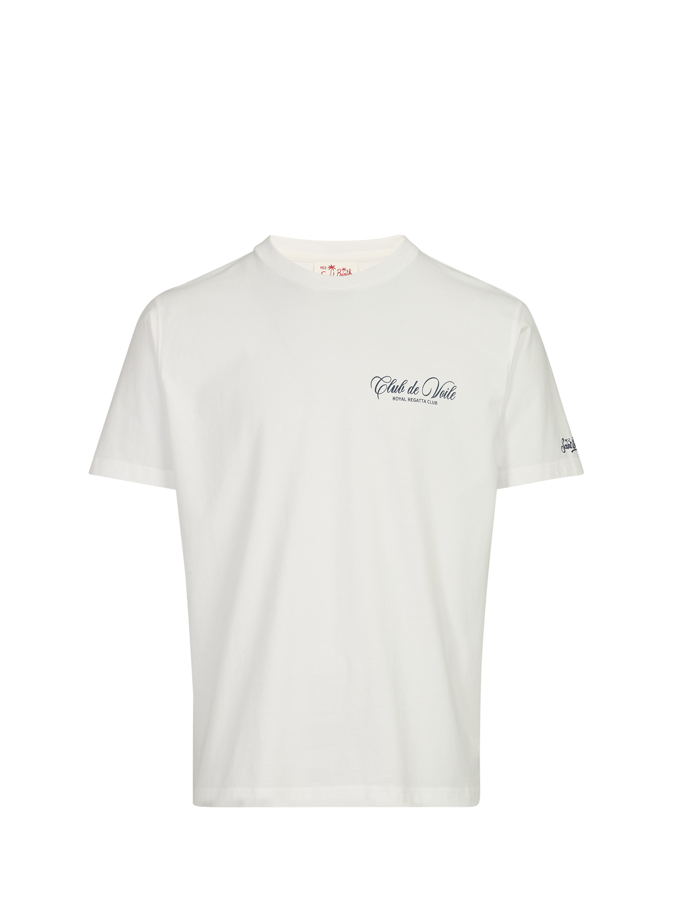 Camiseta recta de algodón MC2 SAINT BARTH Blanco