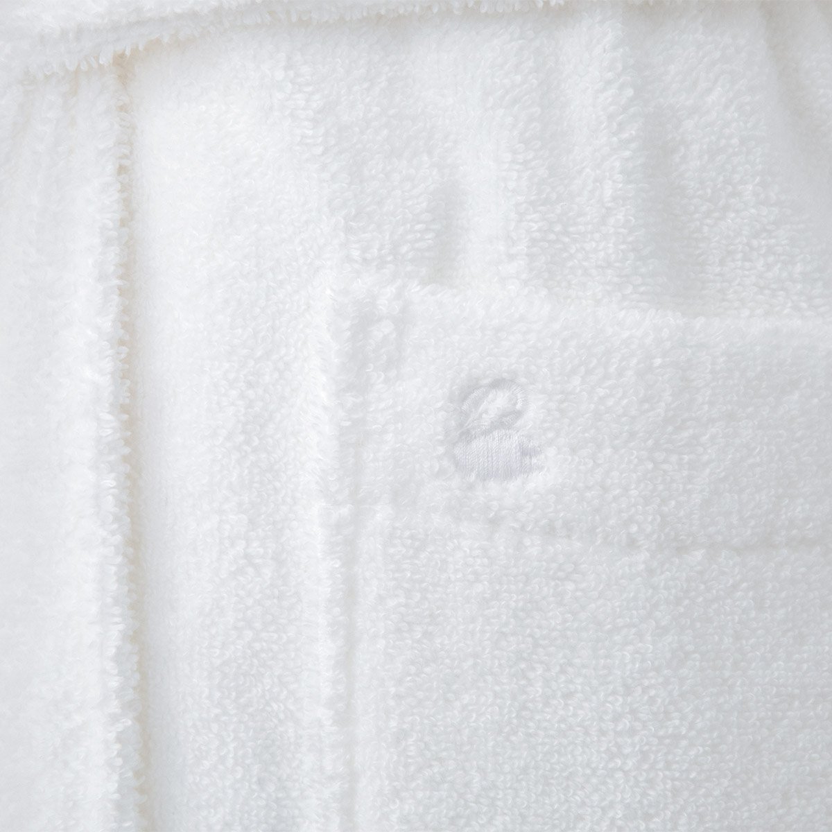 Peignoir de bain long en coton modal, etoile | Blanc YVES DELORME Maison