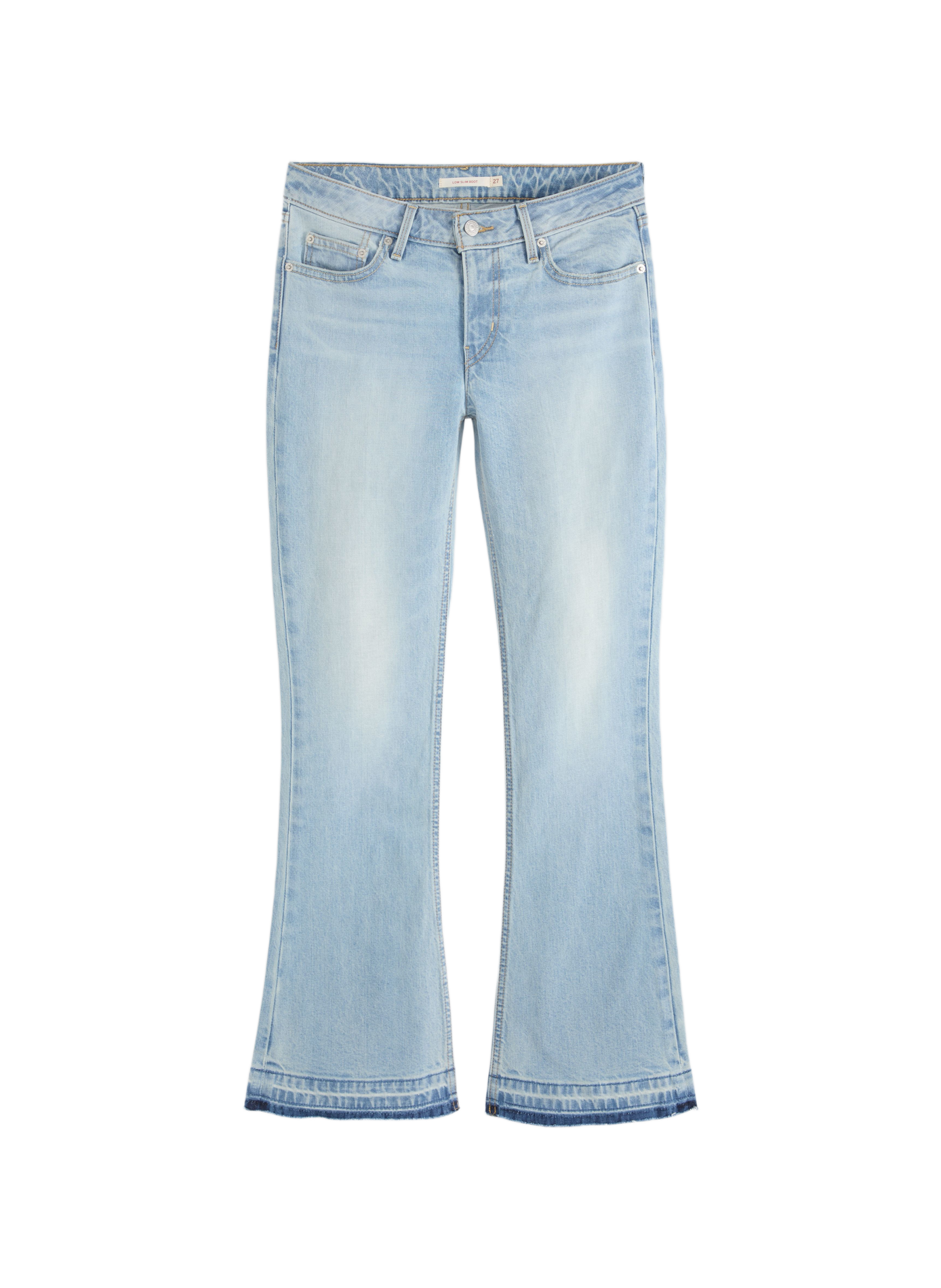 Lage Slim Boot jeans van gemengd katoen LEVI'S Blauw