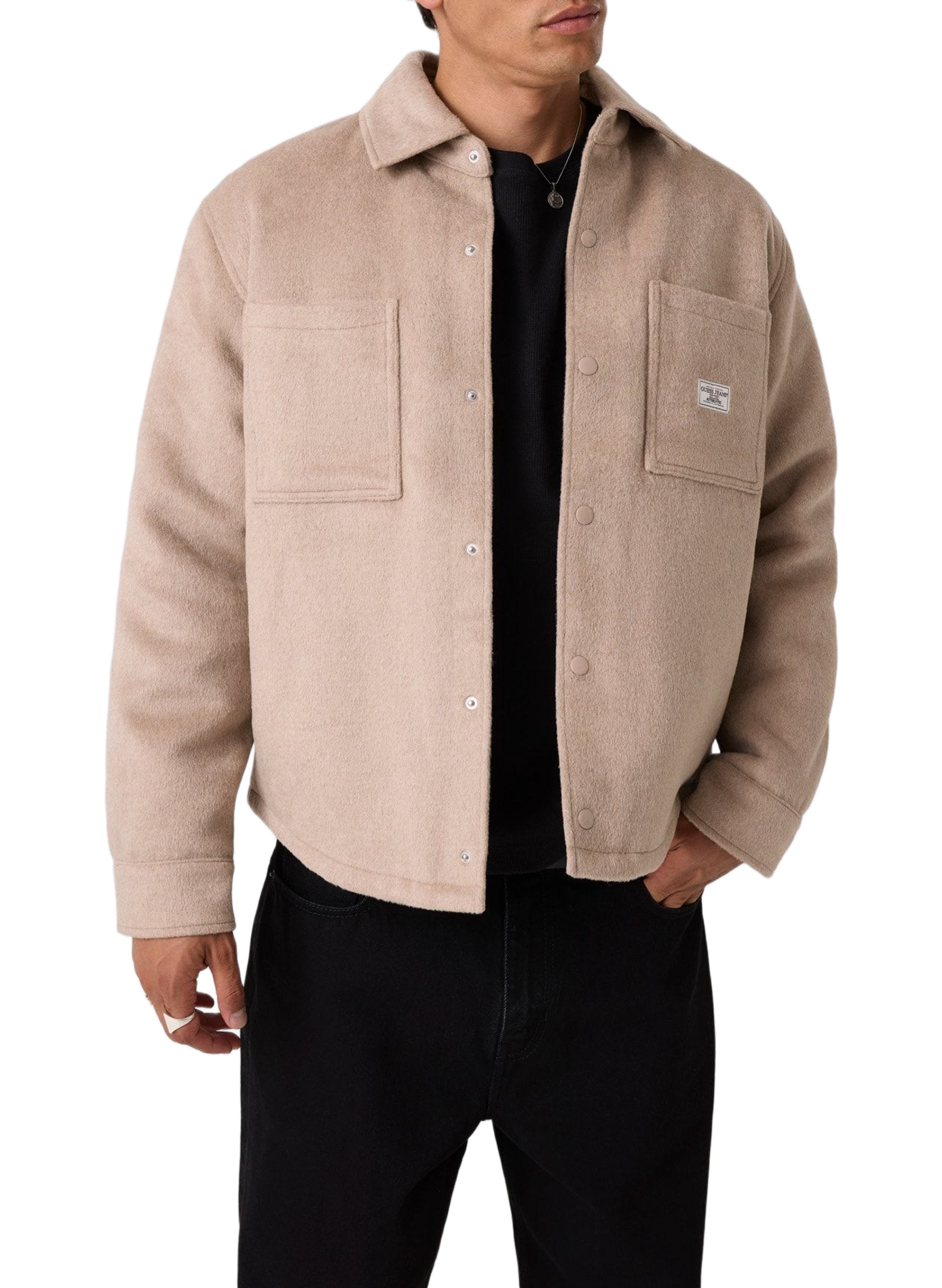 Surchemise col classique GUESS Beige