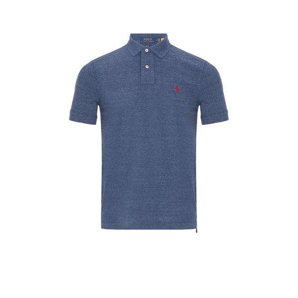Polo slim en maille piqué de coton