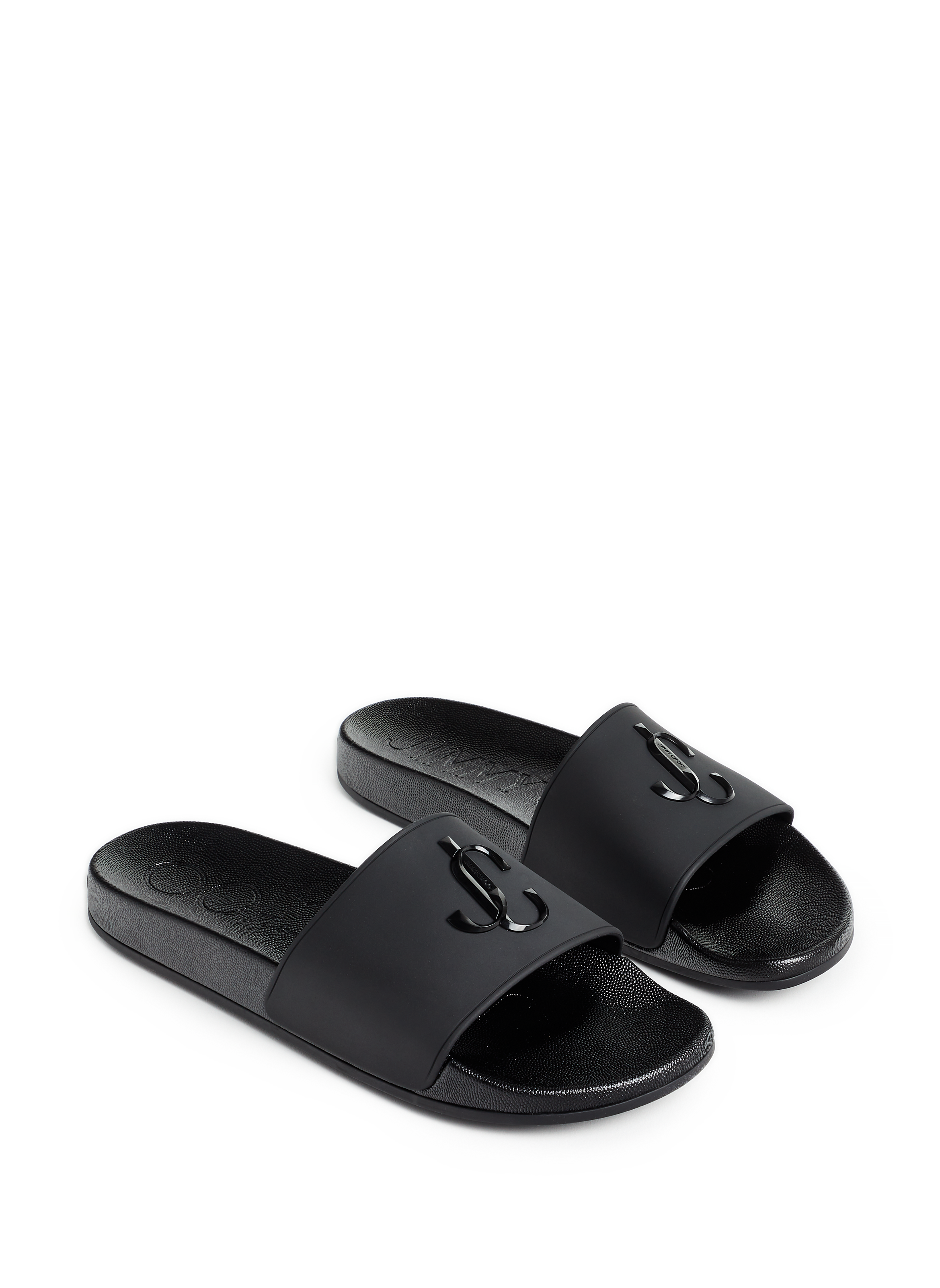 Claquettes à logo en caoutchouc