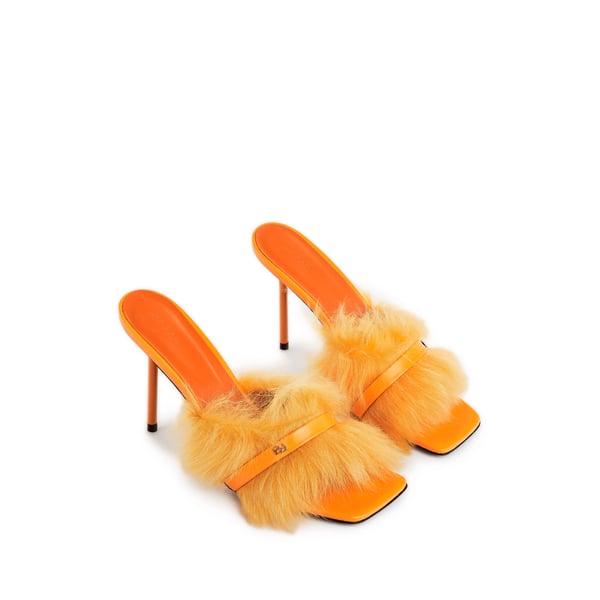 Mules à talon Kenny en cuir