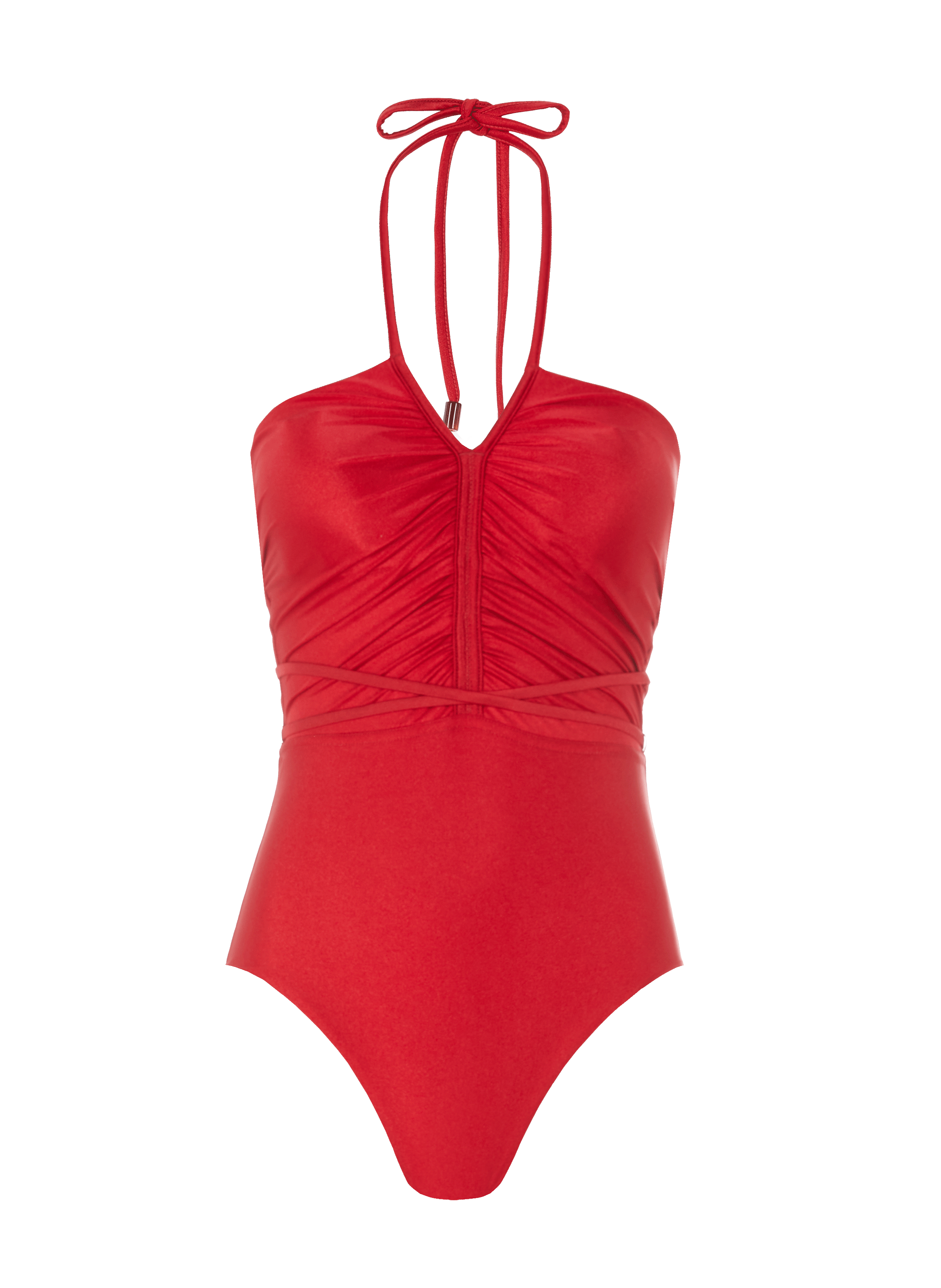 Maillot de bain une pièce Clover Ruched Halter