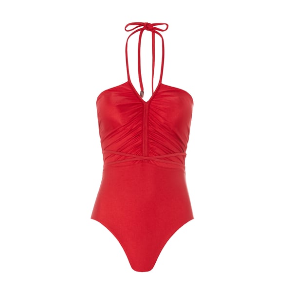 Maillot de bain une pièce Clover Ruched Halter