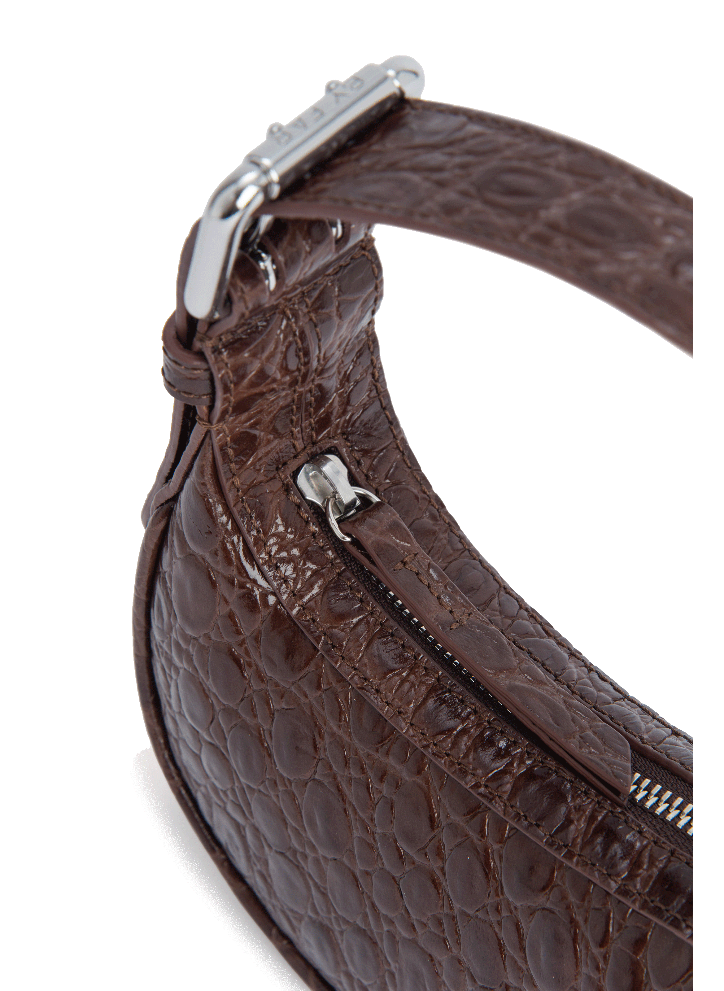 Mini sac Soho en cuir  BY FAR Marron