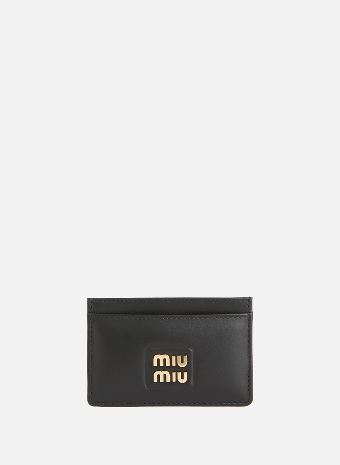 Leather card holder  MIU MIU