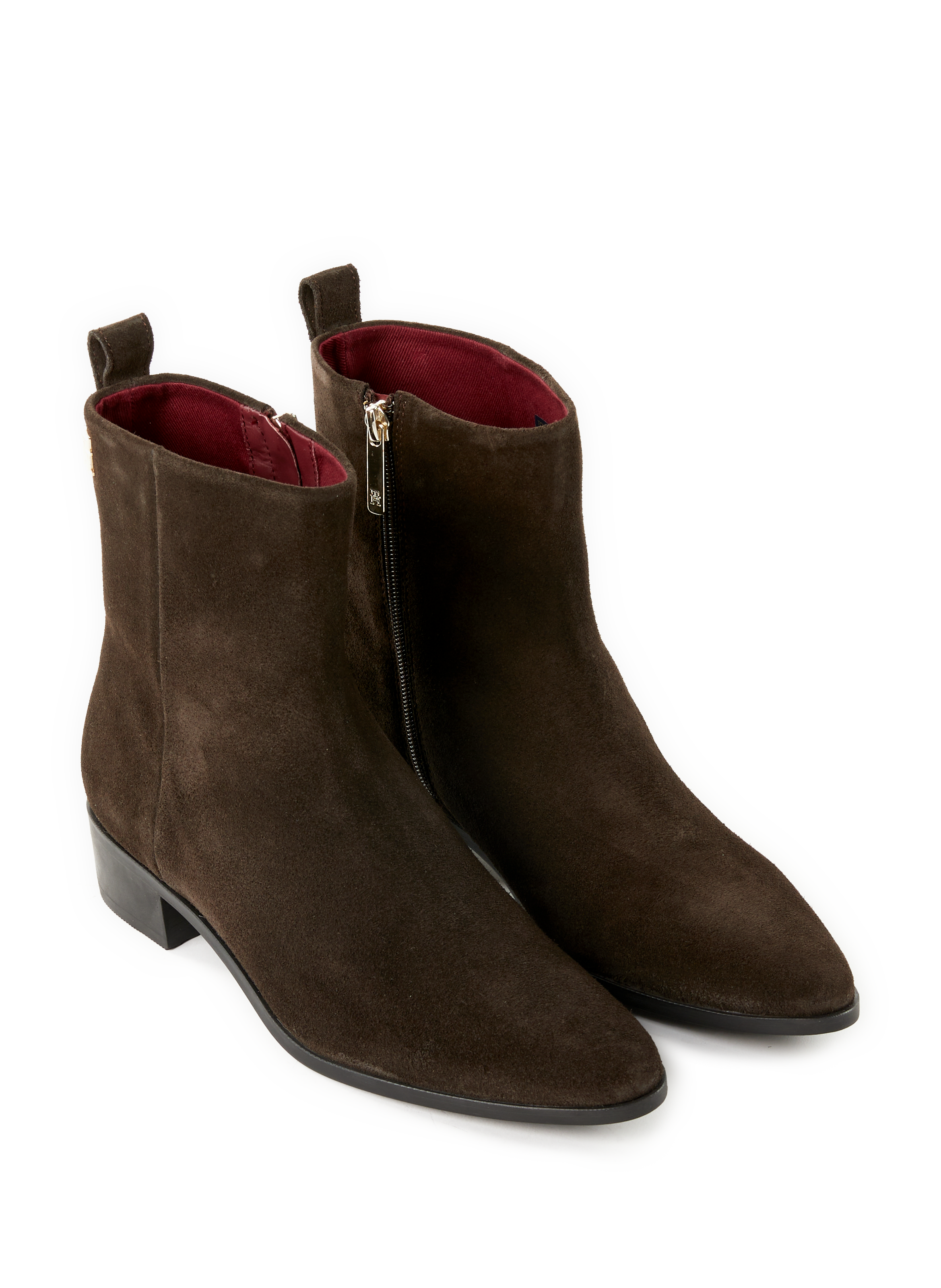 Bottines Cowboy en daim Marron
