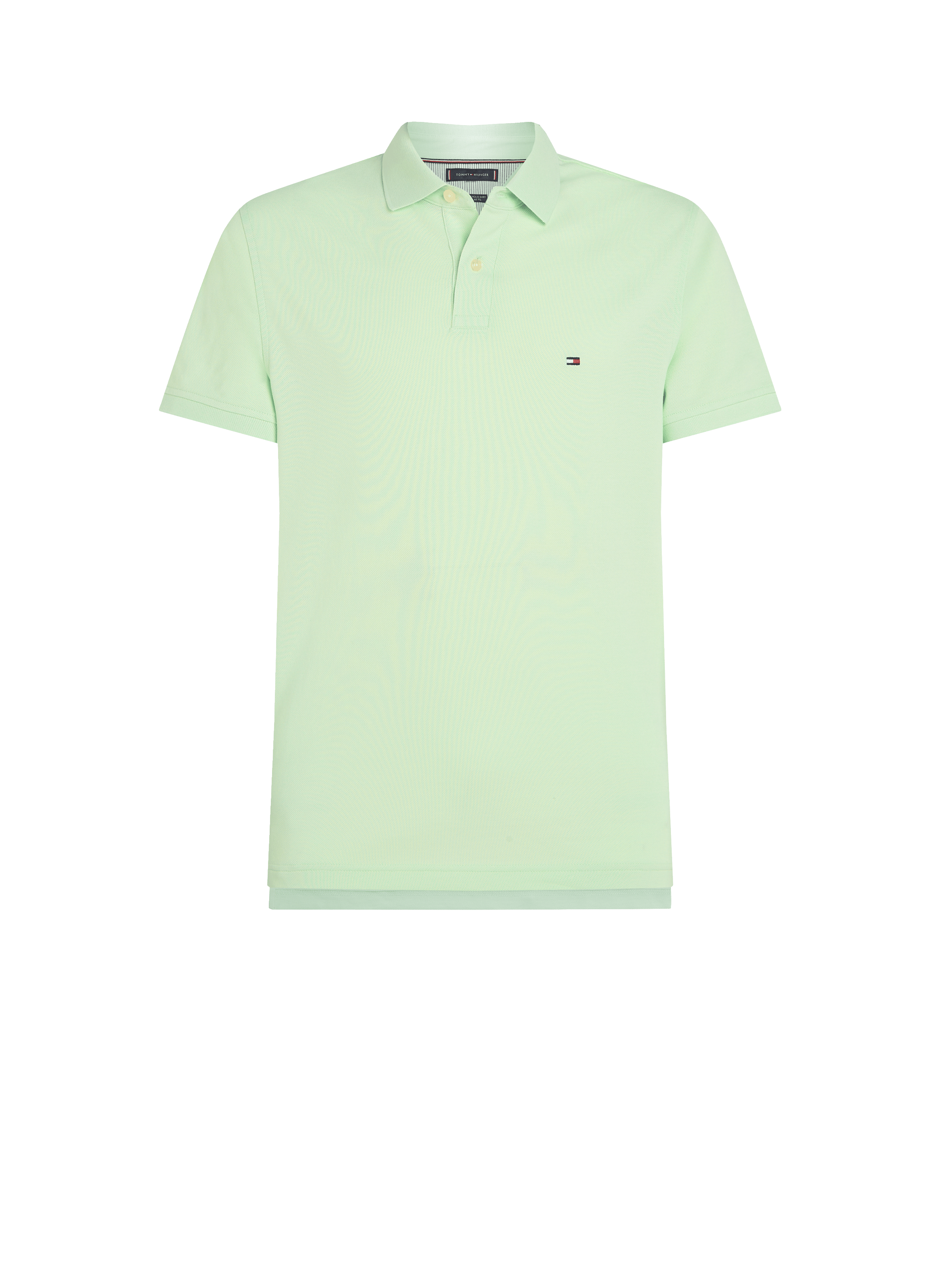 Polo droit en piqué de coton TOMMY HILFIGER Vert