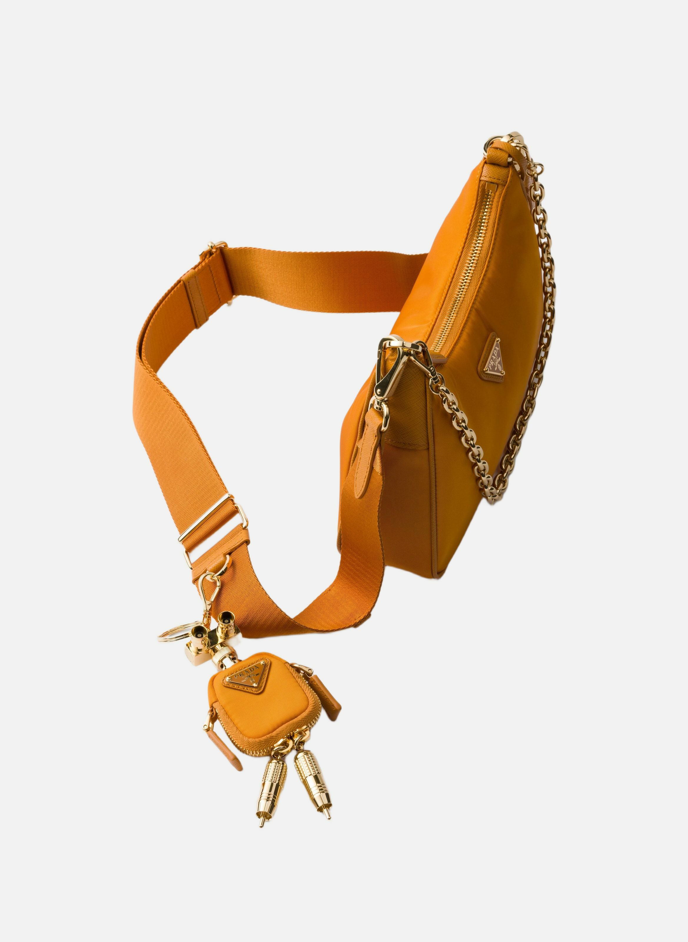 Sac prada re-edition 2005 en re-nylon et cuir saff PRADA Orange