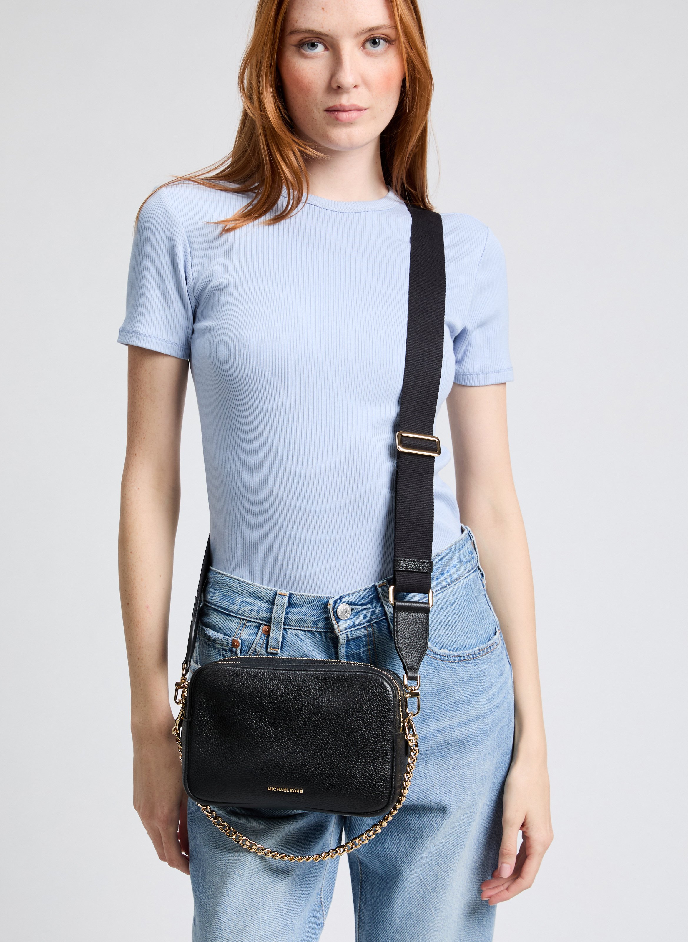 Cleo leather handbag MICHAEL KORS Black